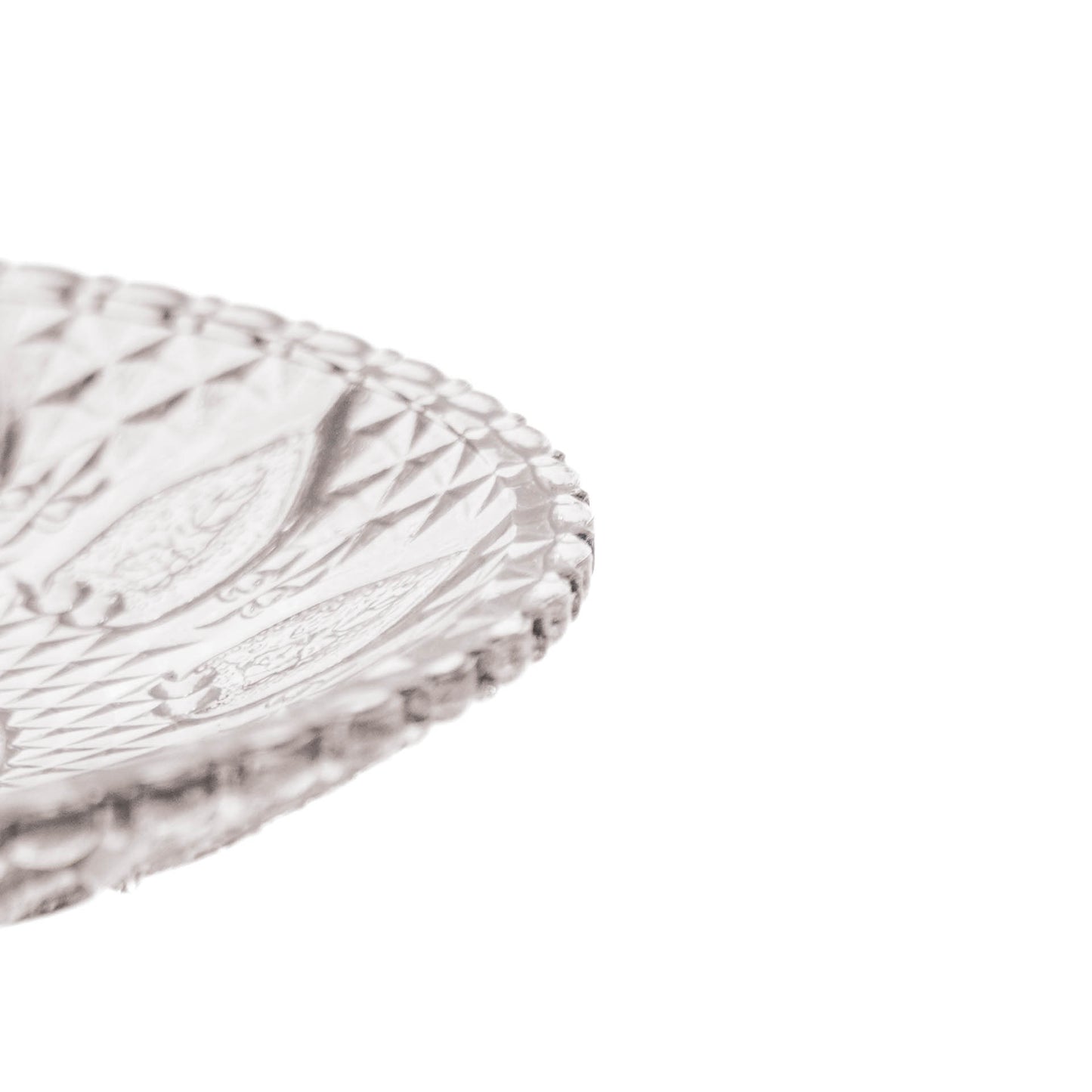 Cake Plate - Glass - Smokey - 15x8cm