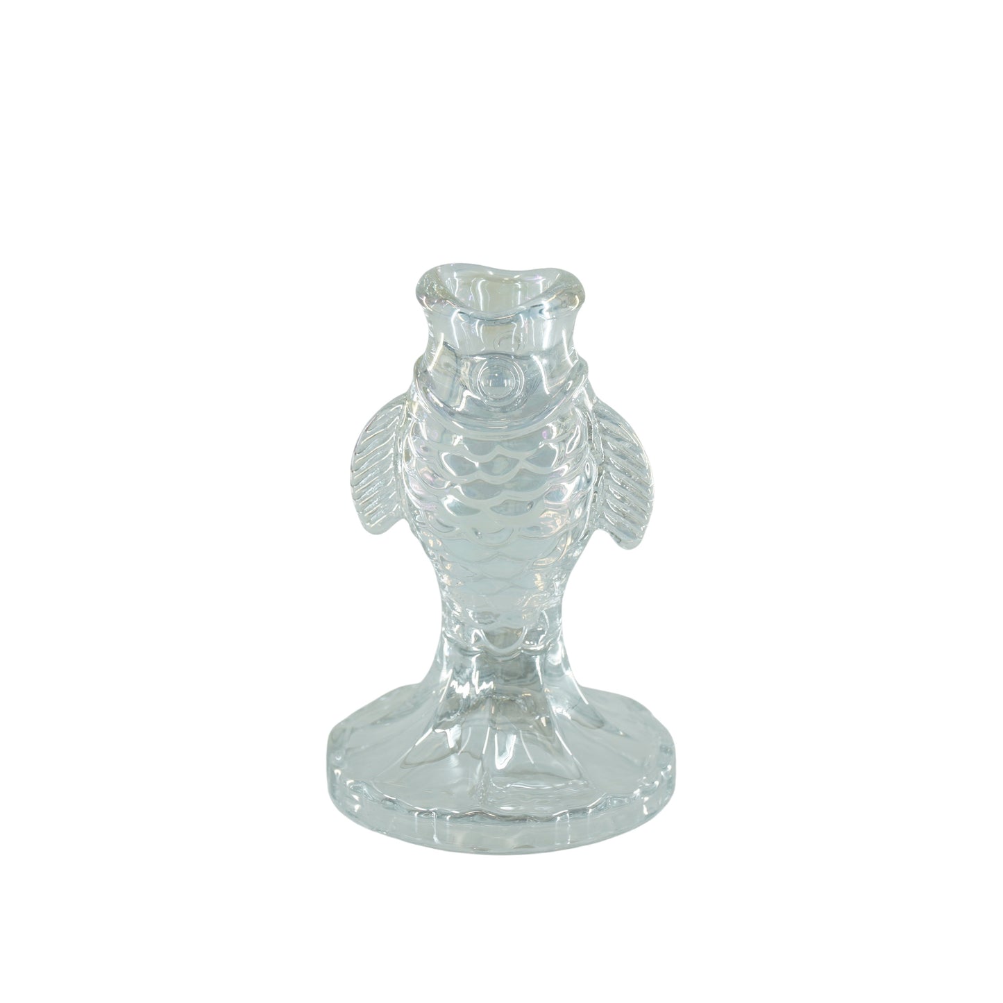Candle holder - Glass - Clear - 6x8cm