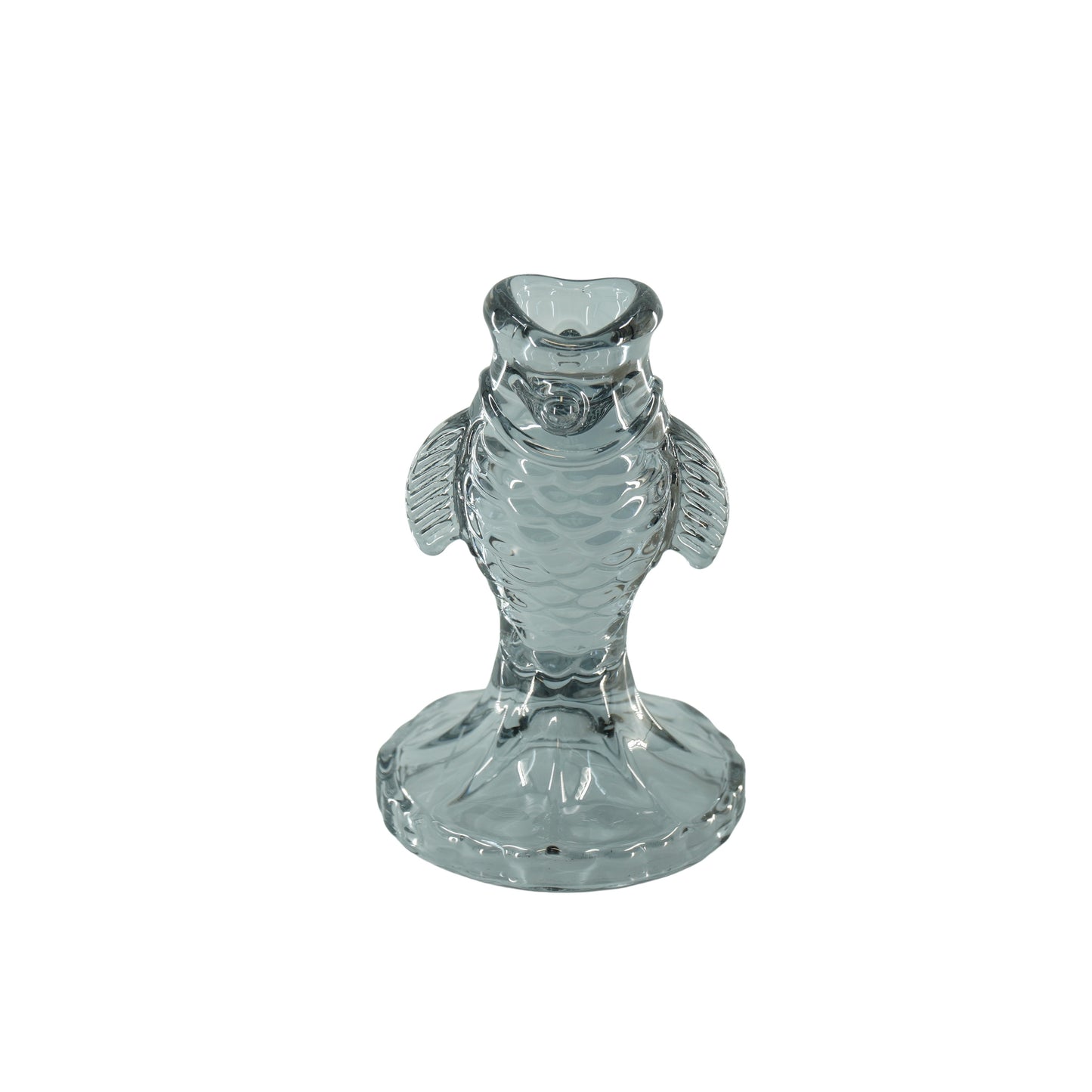 Candle holder - Glass - Smokey - 6x8cm