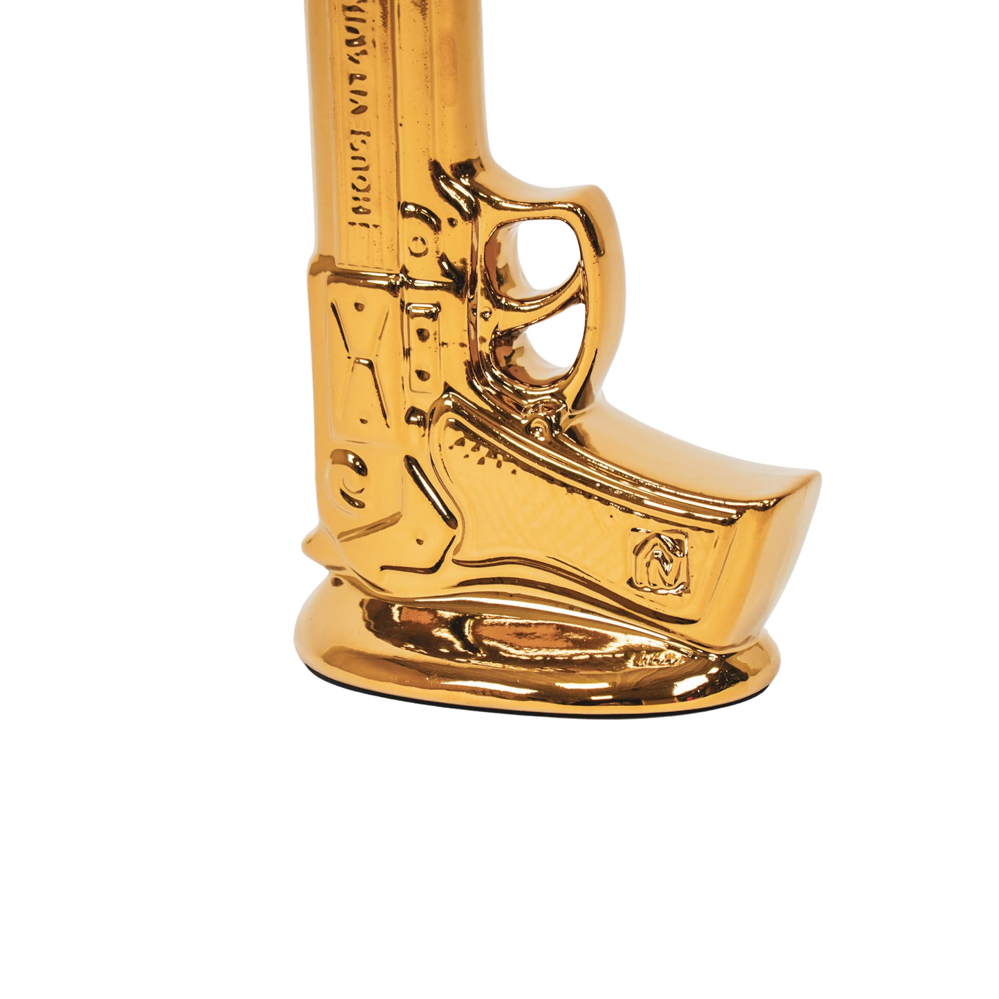 Vase - Gun - Ceramics - Gold - 15x9x23cm