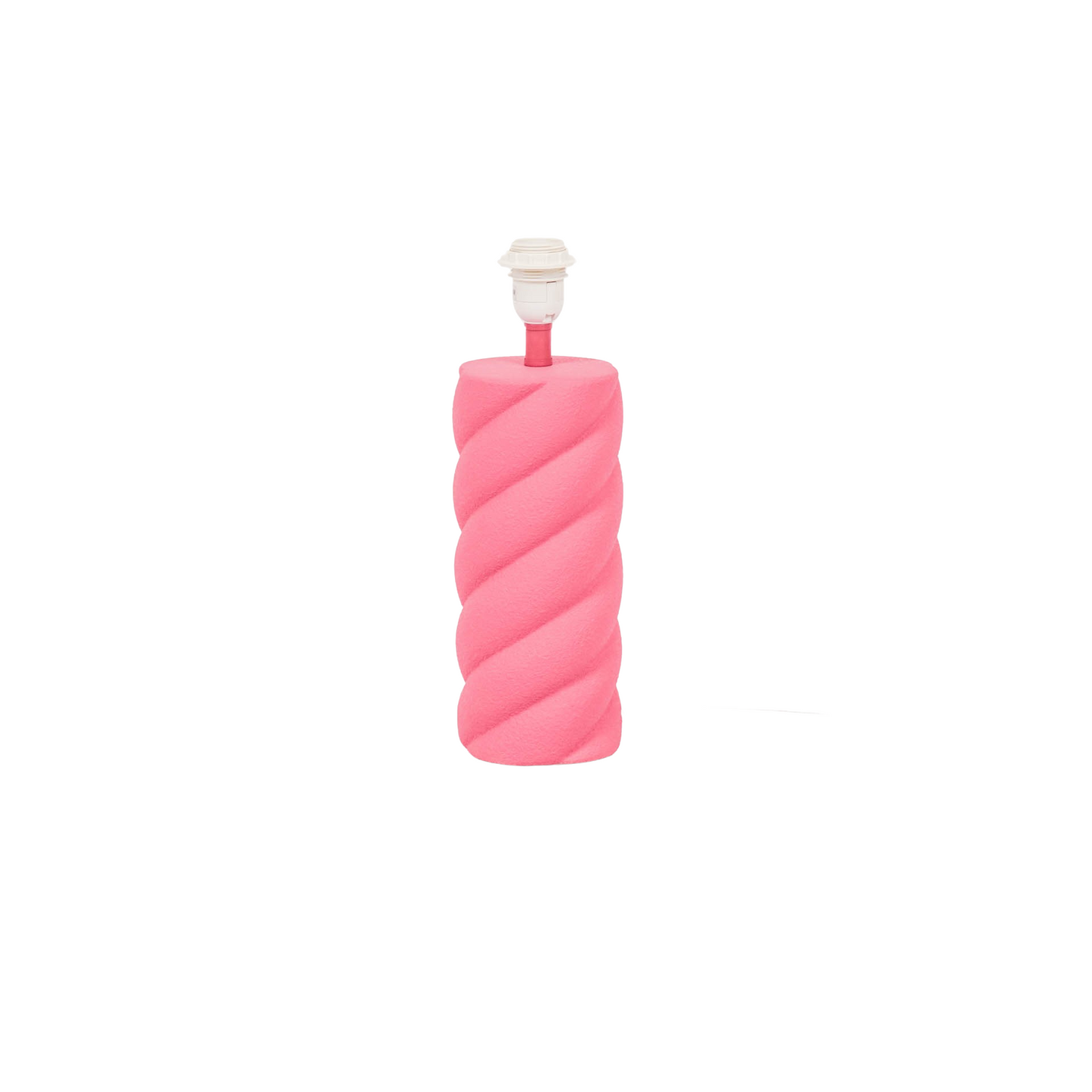 Table Lamp - Ceramics - Neon Pink - E27- 12x12x28cm