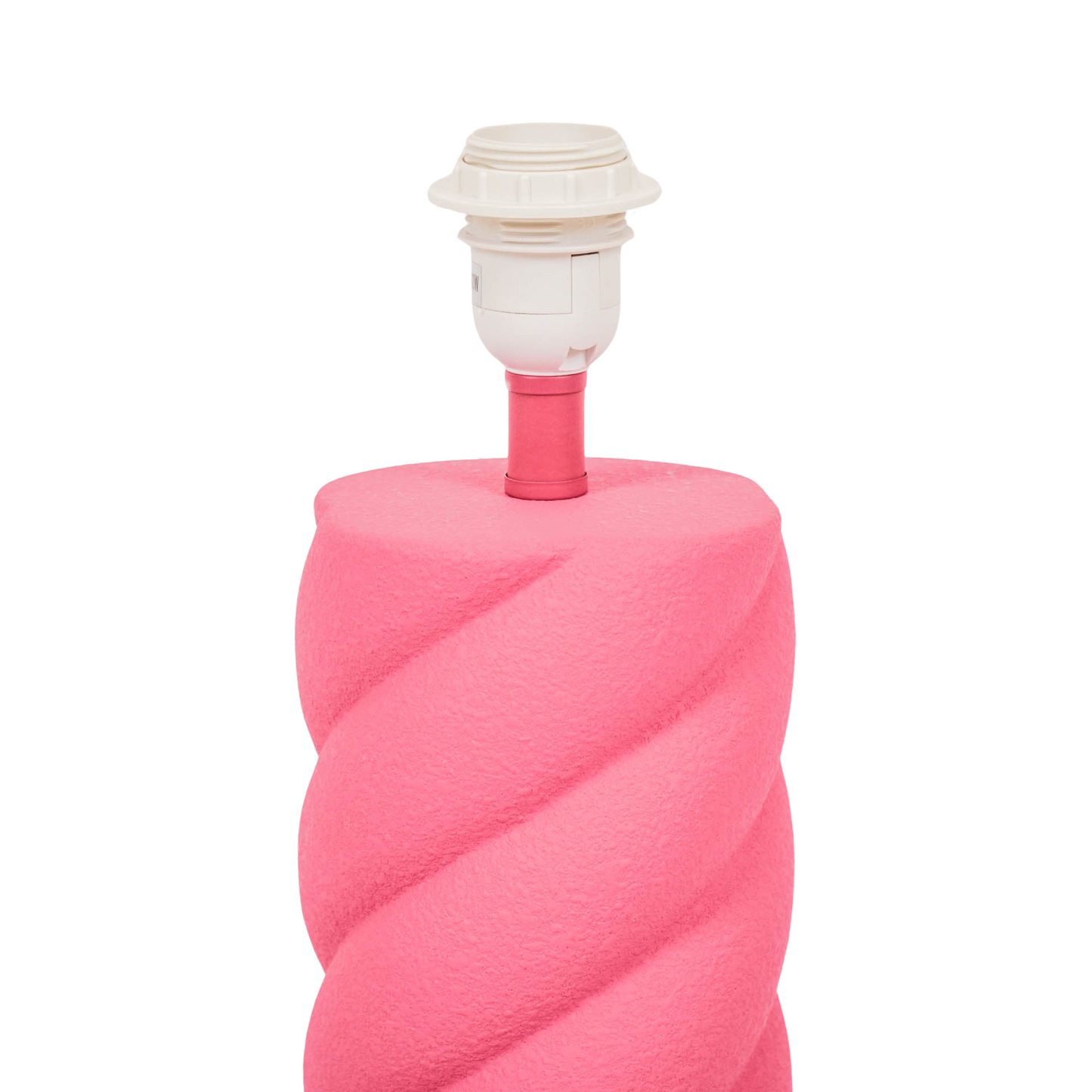 Table Lamp - Ceramics - Neon Pink - E27- 12x12x28cm