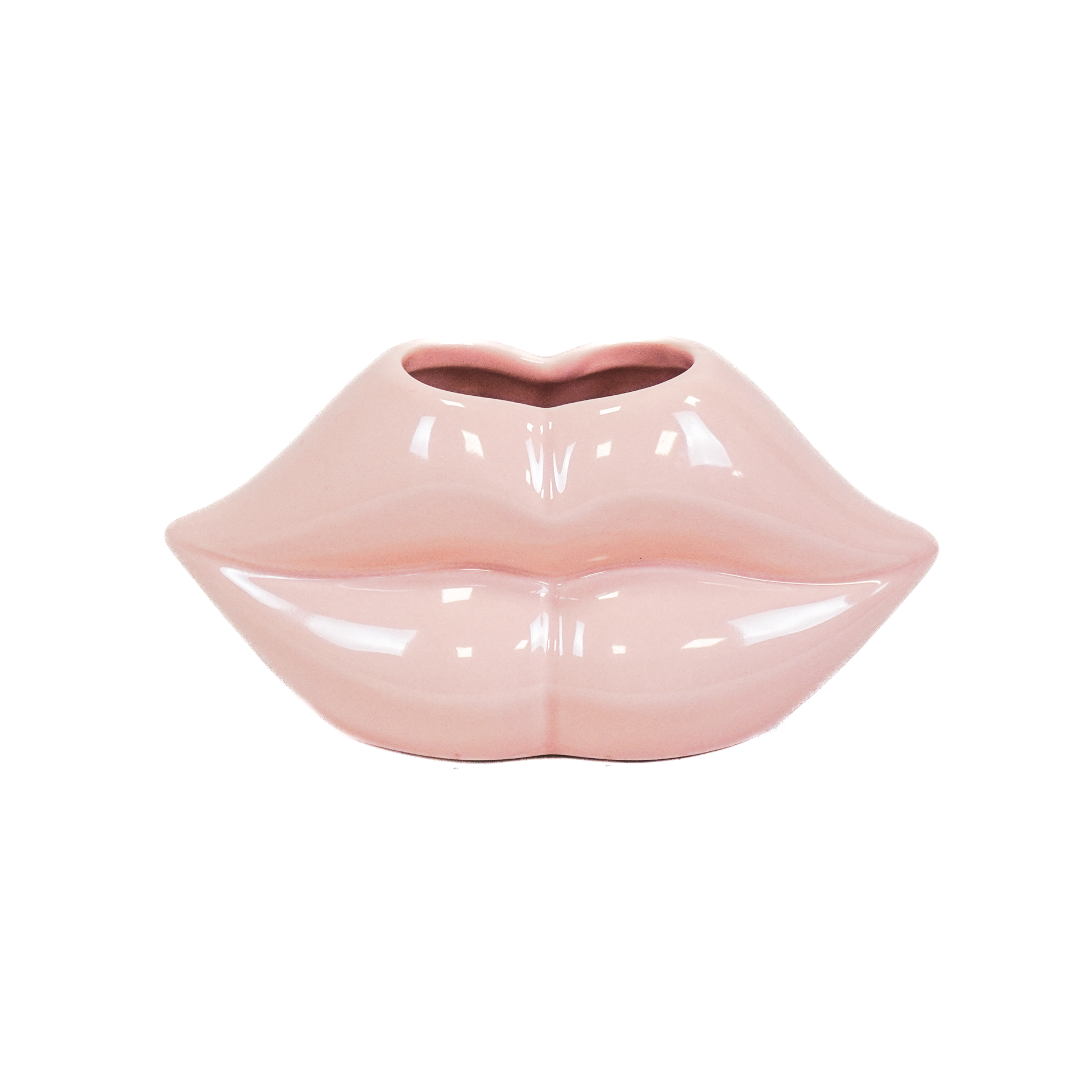 Pot - Lip - Ceramics - Light Pink - 15,5x6,5x7,5cm