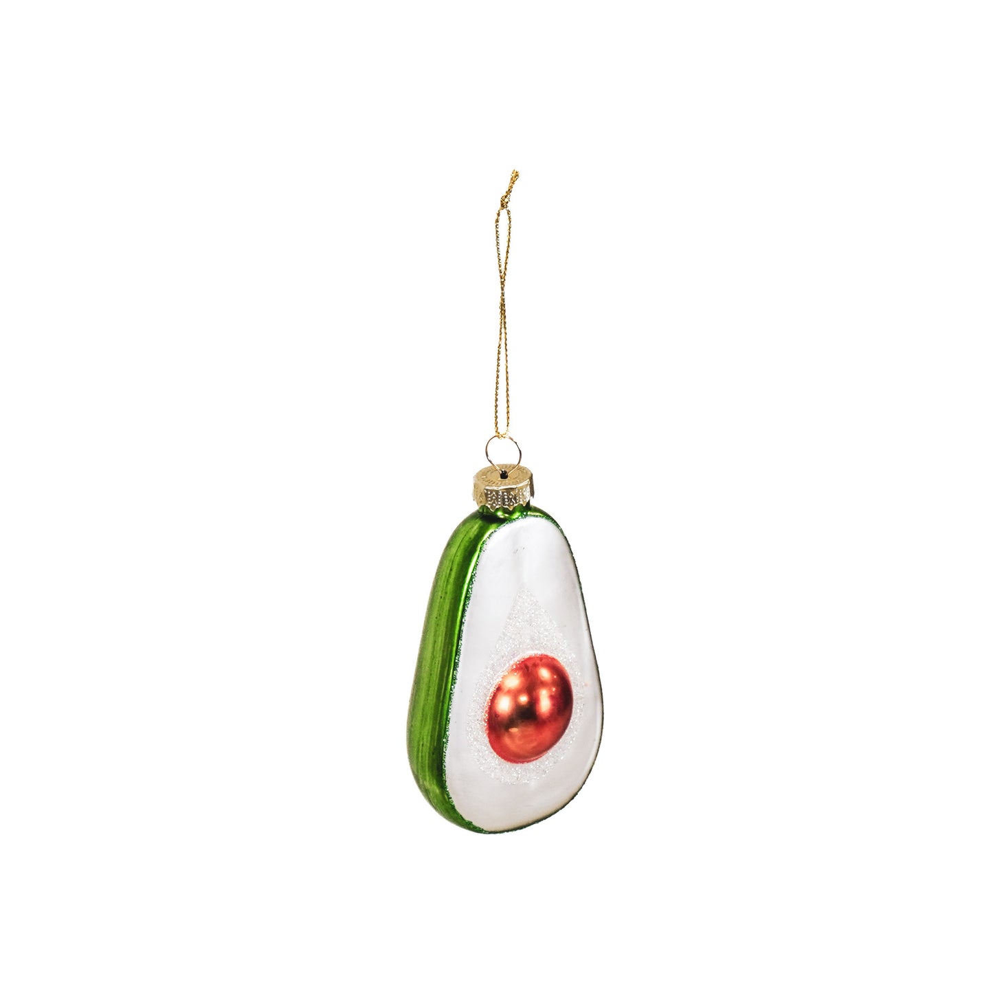 Xmas Hanger - Advocado - Glass - Green - 5,5x4x9,5cm
