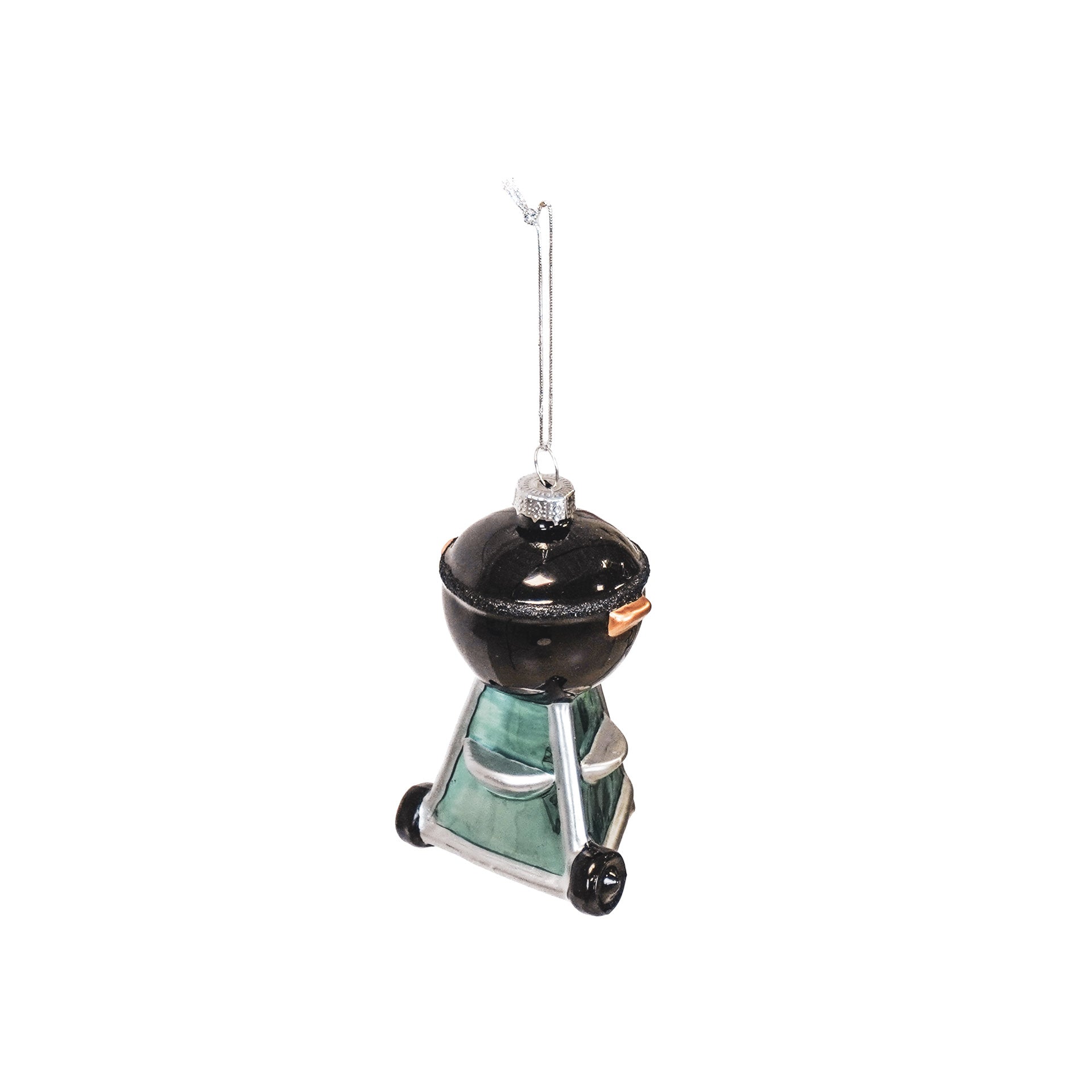 Ornament - Xmas hanger - Barbecue - Glass - Black - 5x5x9,5cm