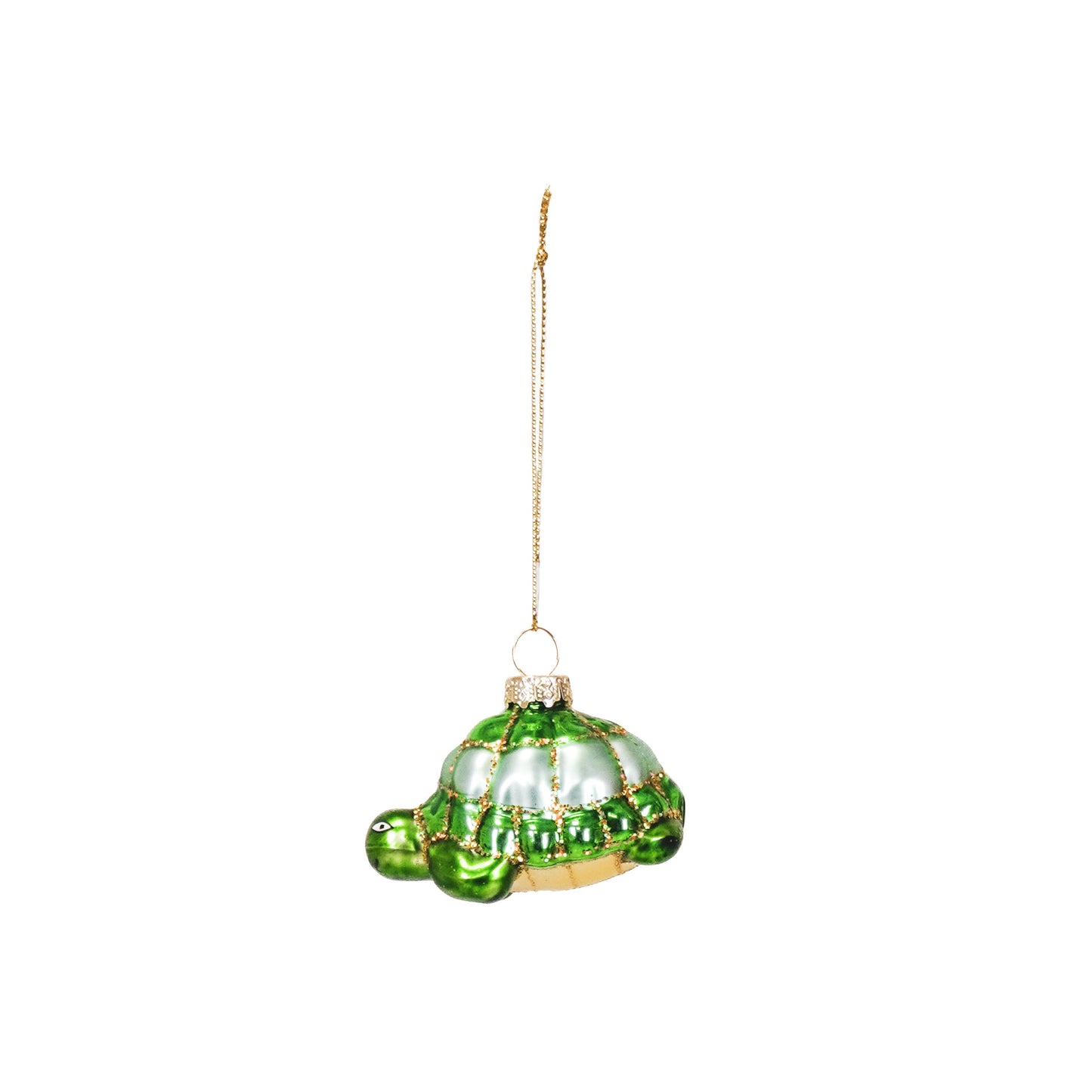 Xmas Hanger - Turtle - Glass - Green - 6,5x4,5x4,5cm