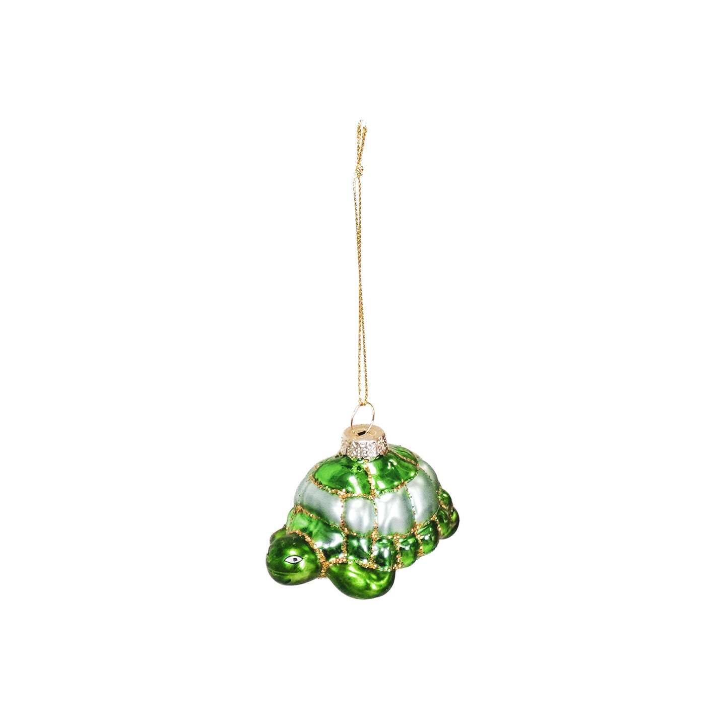 Xmas Hanger - Turtle - Glass - Green - 6,5x4,5x4,5cm