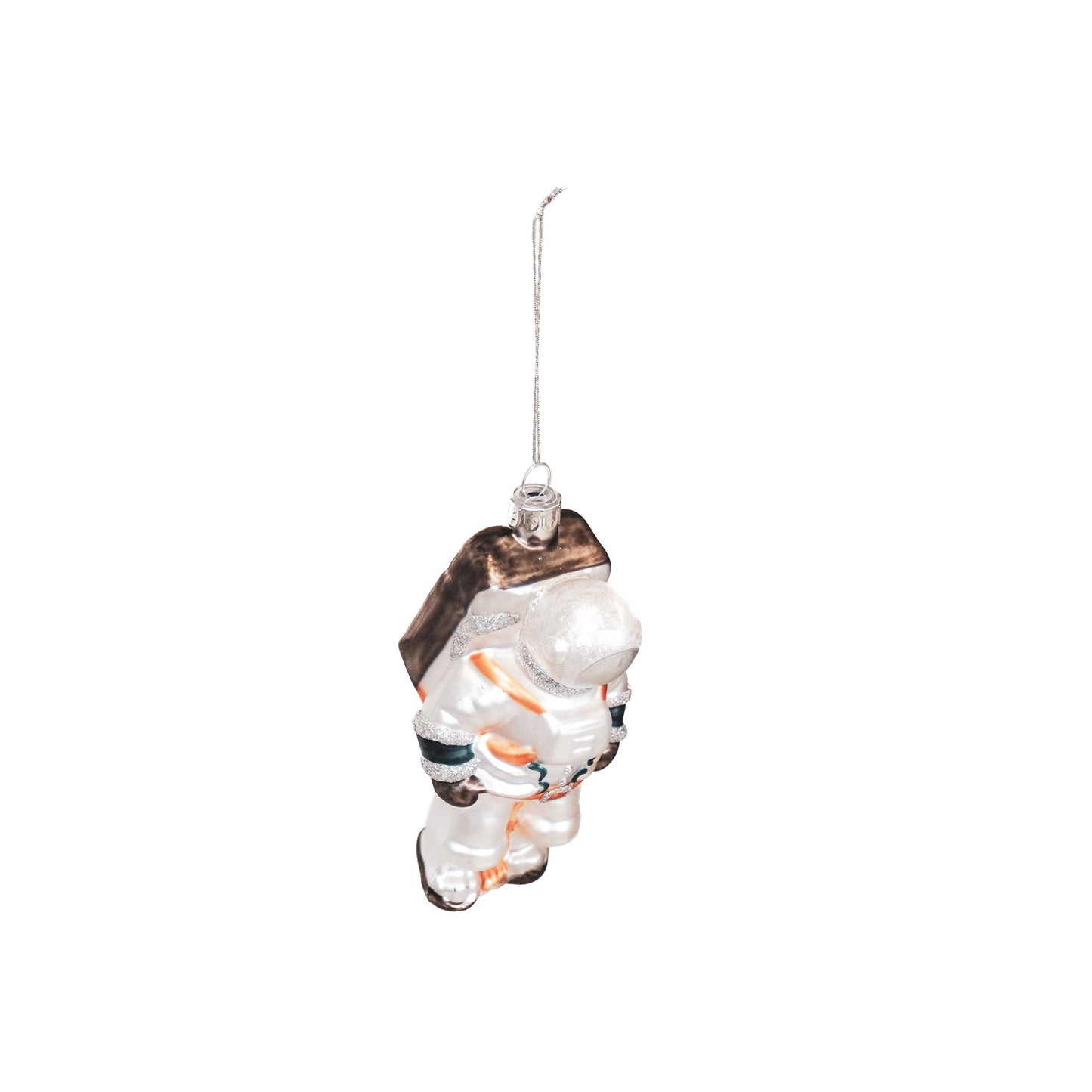 Xmas Hanger - Astronaut - Glass - White - 7,5x7x14cm