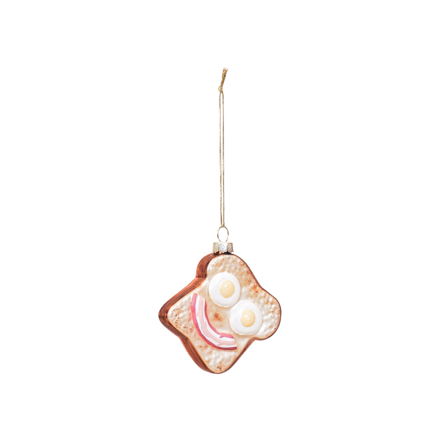 Xmas Hanger - Egg Sandwich - Glass - 6,5x6,5x2,5cm