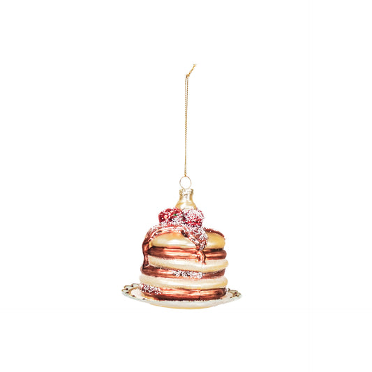 Xmas Hanger - Pancake - Glass - 10x10x9,5cm