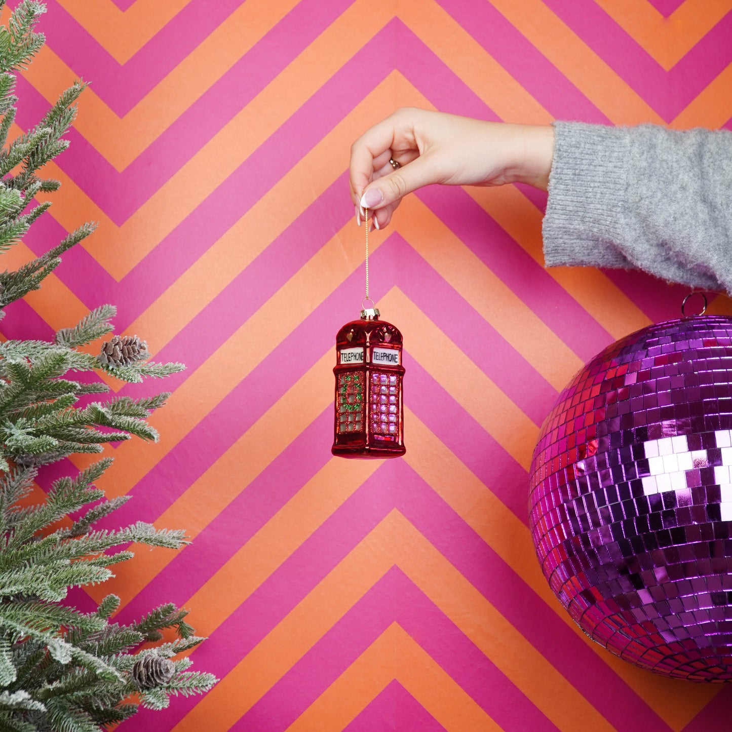 Xmas Hanger - Jubilee Kiosk - Glass - 4,5x4,5x12cm