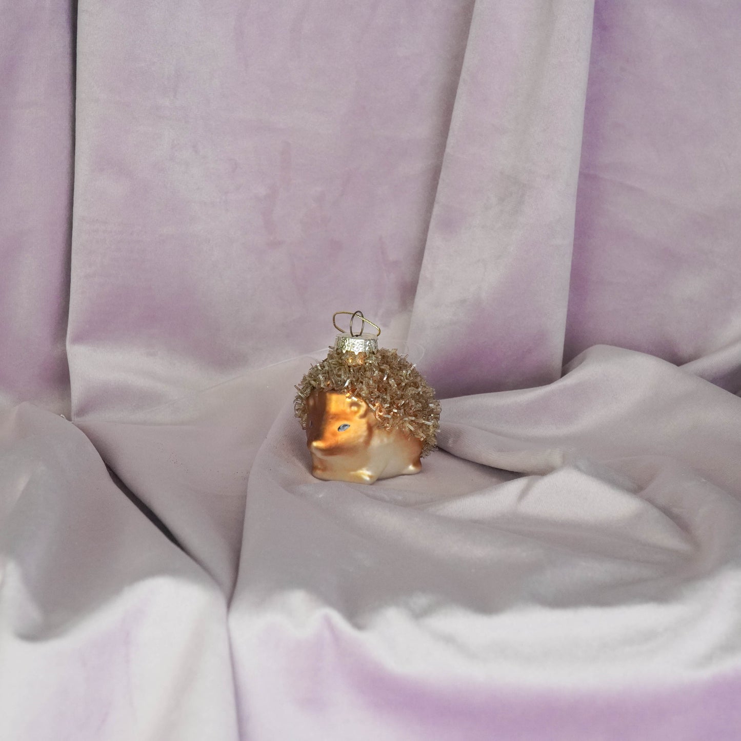 Xmas Hanger - Hedgehog - Glass - 7x5x6cm