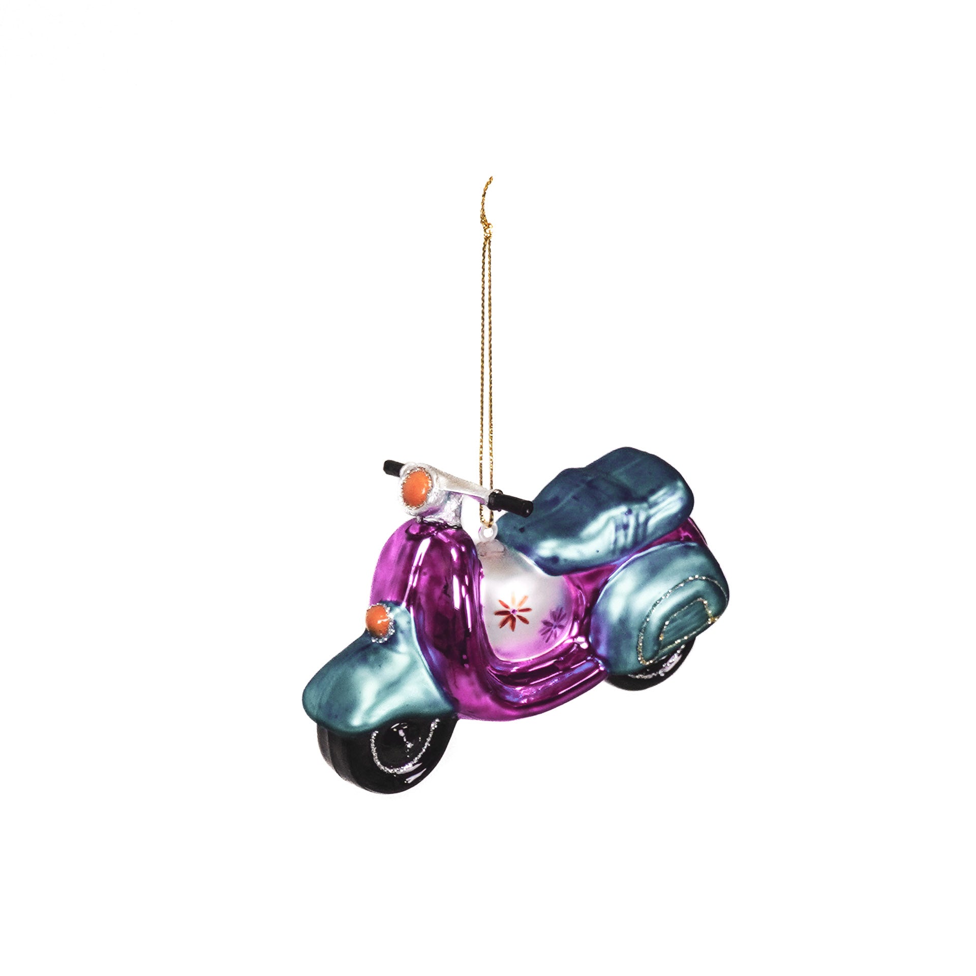 Xmas Hanger - Scooter - Glass - 11,5x5x8cm
