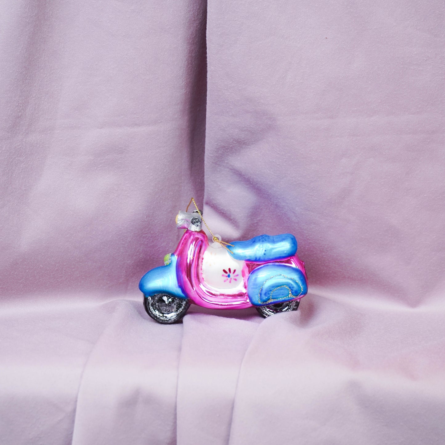 Xmas Hanger - Scooter - Glass - 11,5x5x8cm