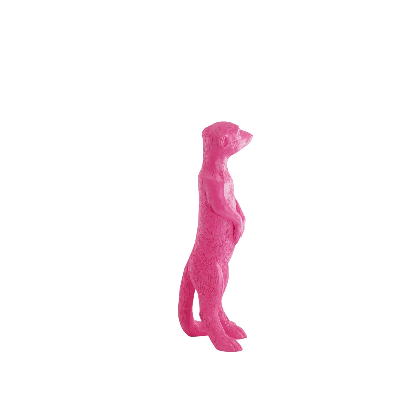 Ornament - Meerkat - Polyresin - Pink - 7,5x4x15cm