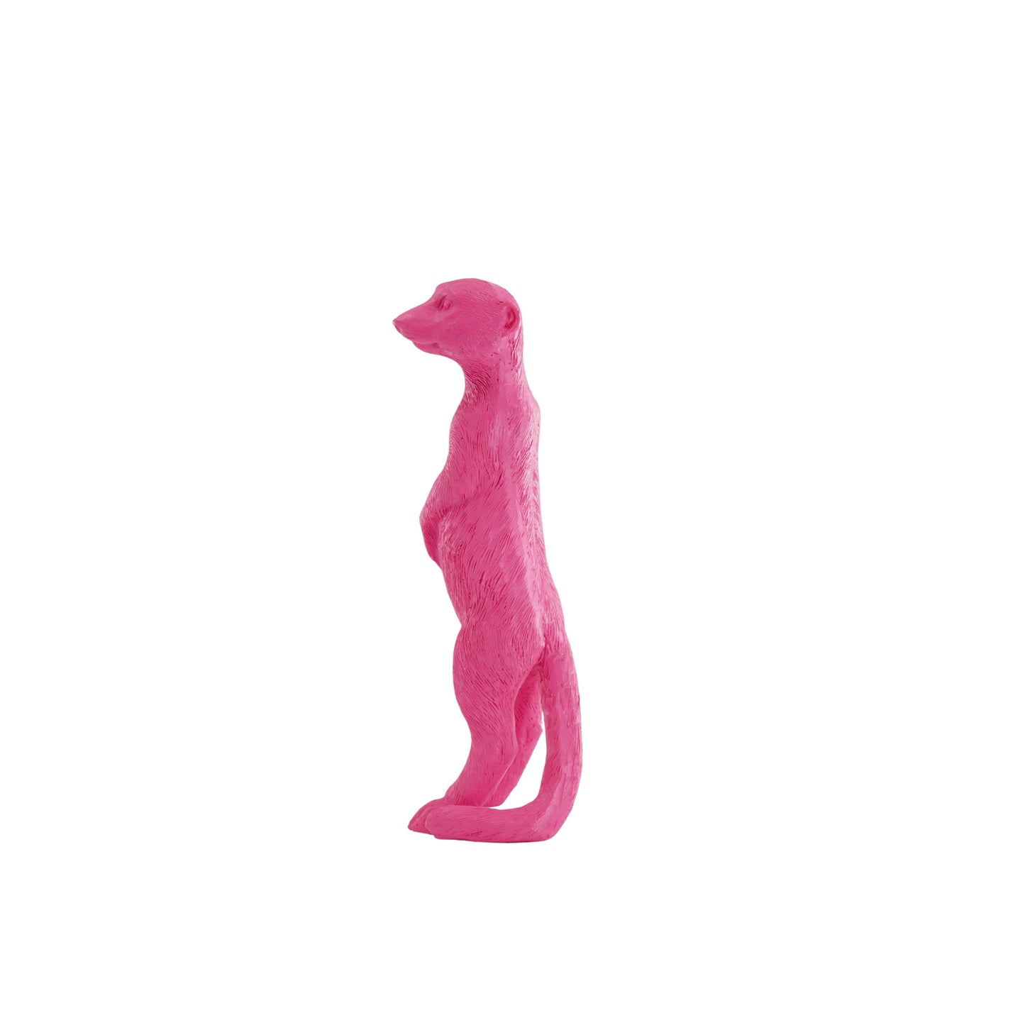 Ornament - Meerkat - Polyresin - Pink - 7,5x4x15cm