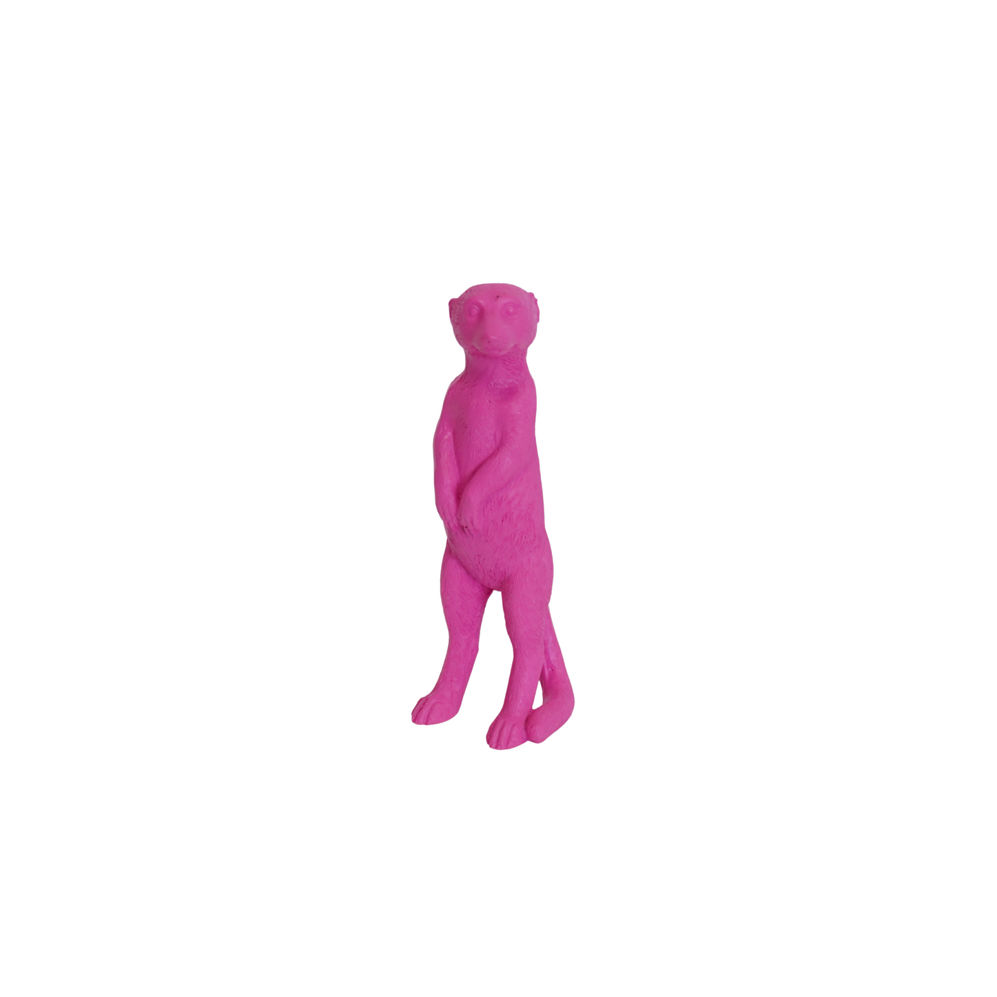 Ornament - Meerkat - Polyresin - Pink - 7,5x4x15cm