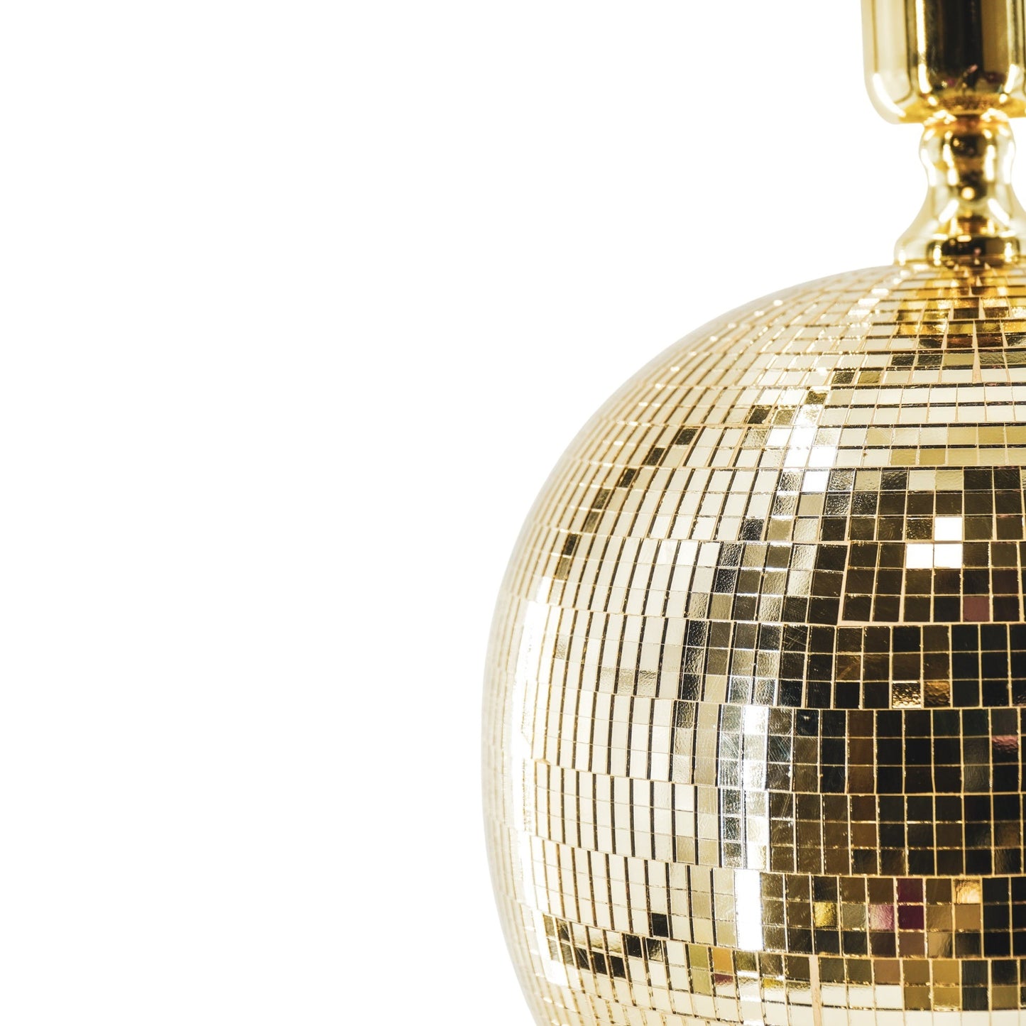Lamp - Table Lamp Disco ball - Glass -Gold - 20x20x20cm