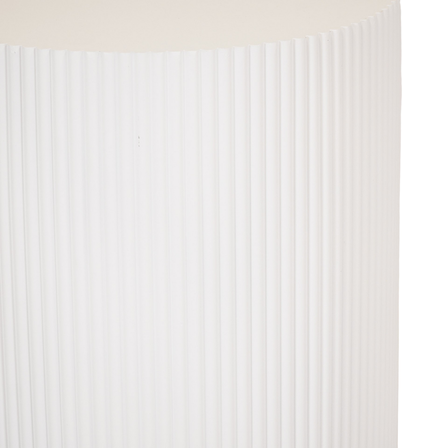 Side Table - Cylinder- MDF - White - 39x45cm