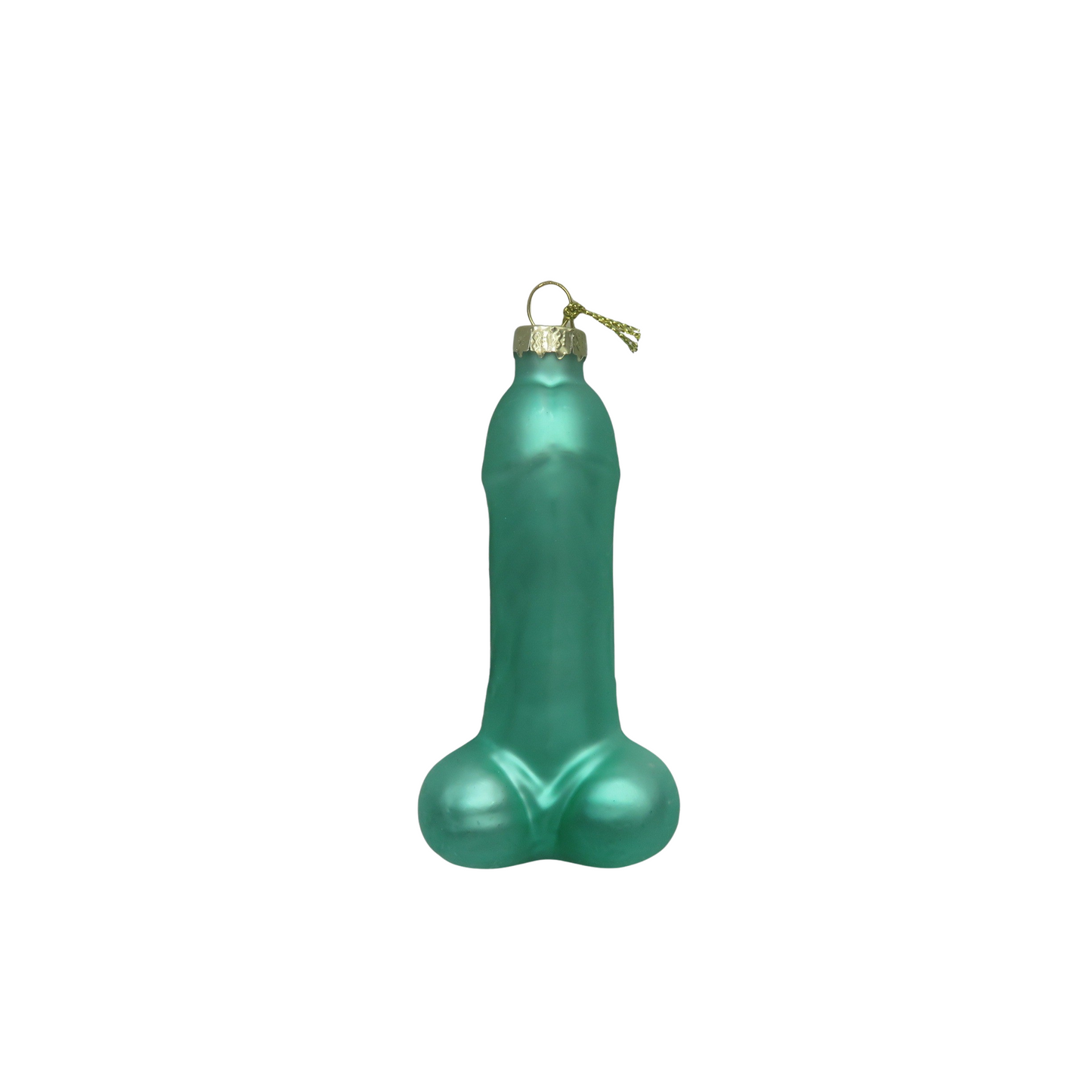 Xmas hanger - Penis - Glass - Blue - 3,5x6x10cm