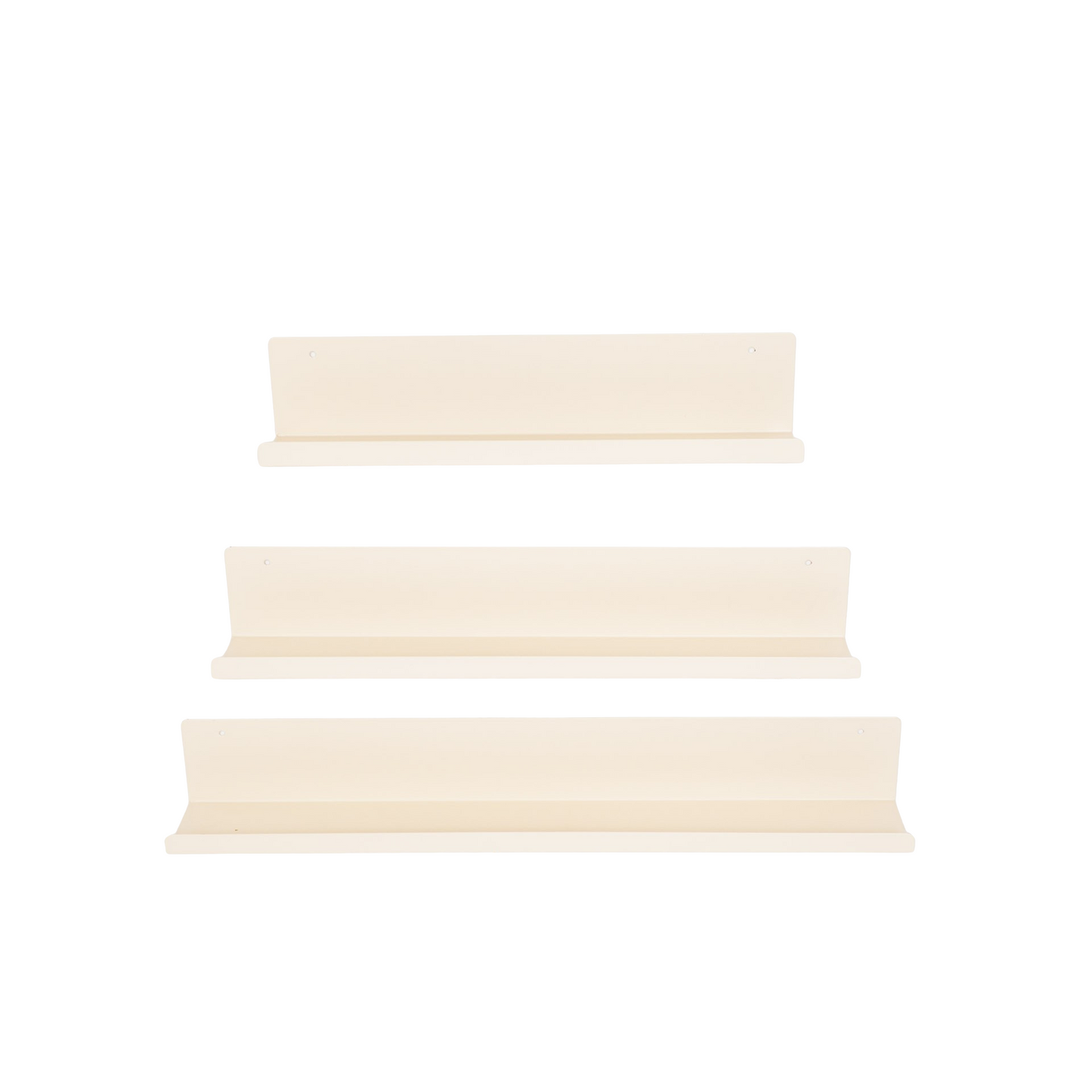 Wall Shelf - Metal - Beige - Set of 3 - 40/50/60cm