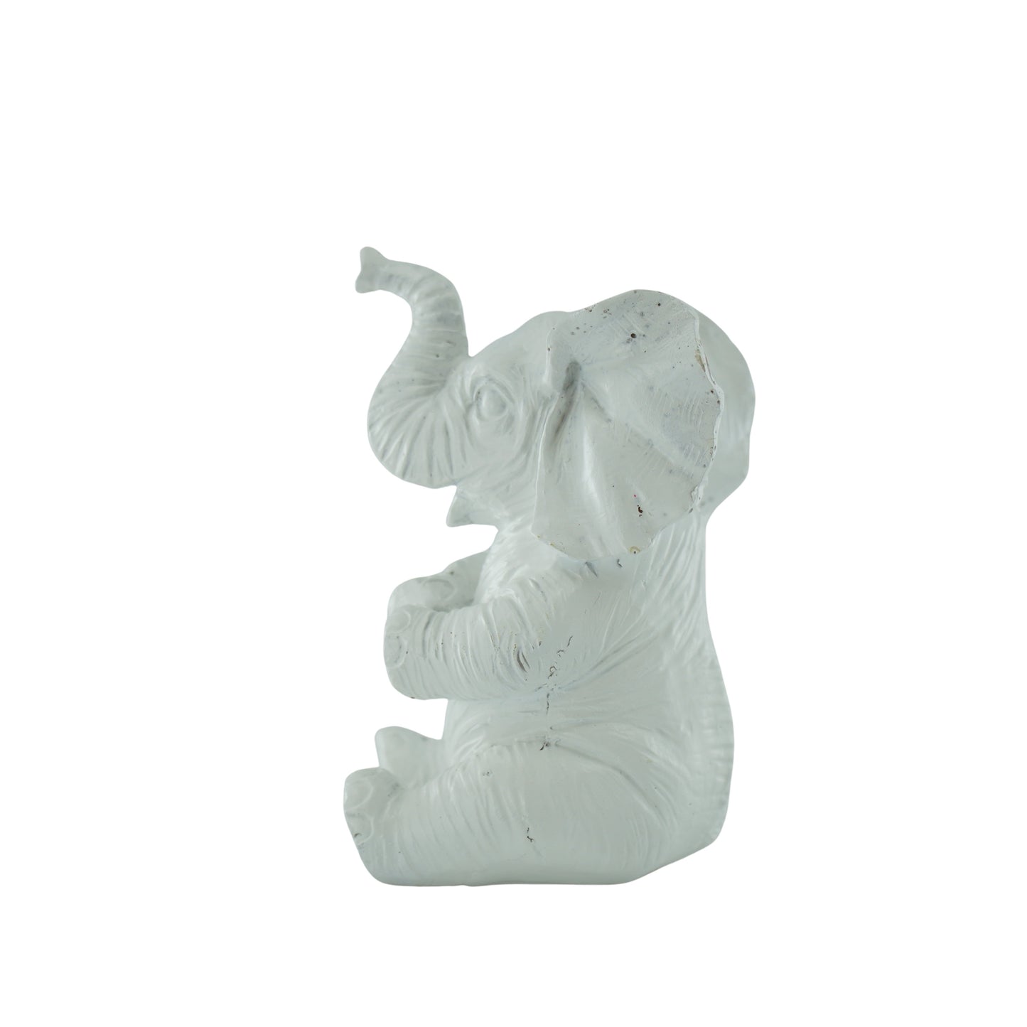 Ornament - Elephant - Polyresin - White - 7x7x11cm