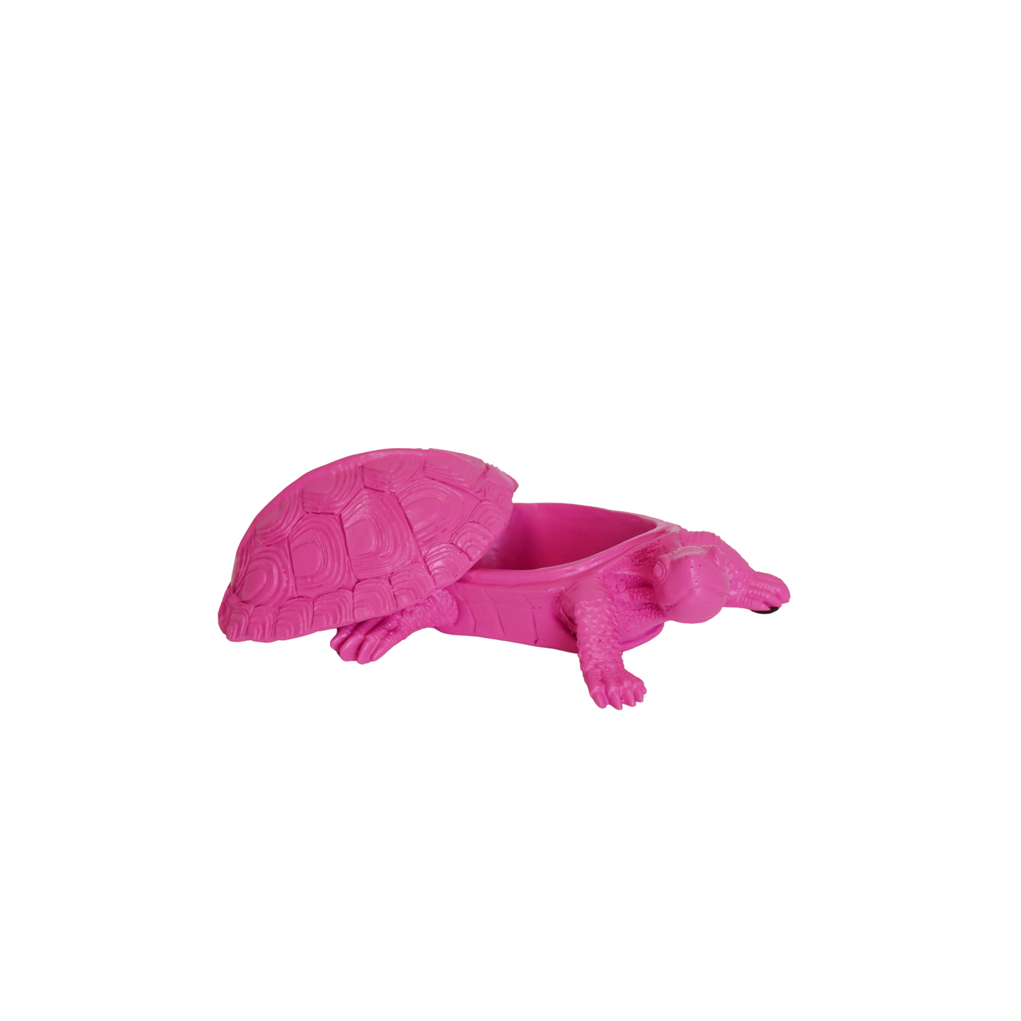 Turtle Box - Polyresin - Neon Pink - 15.5x13.5x7.5cm