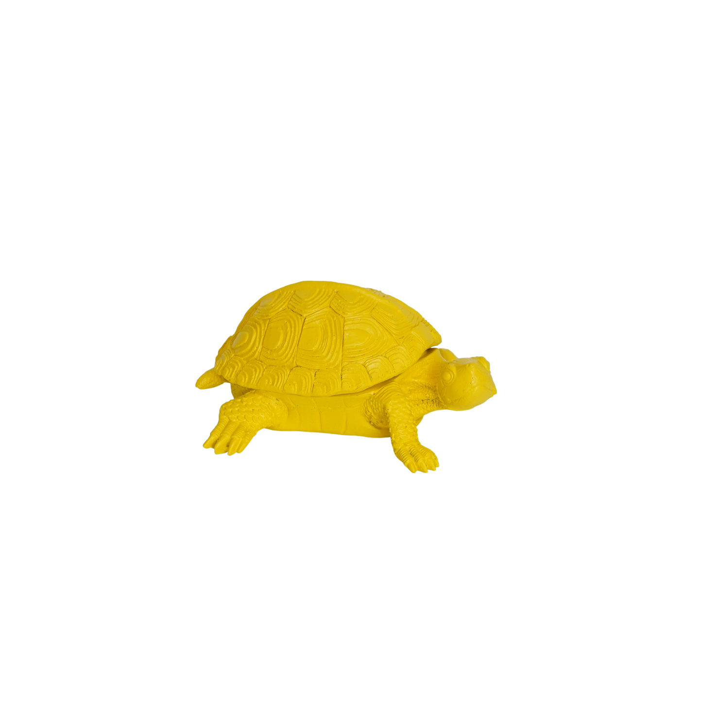 Turtle Box - Polyresin - Yellow - 15.5x13.5x7.5cm