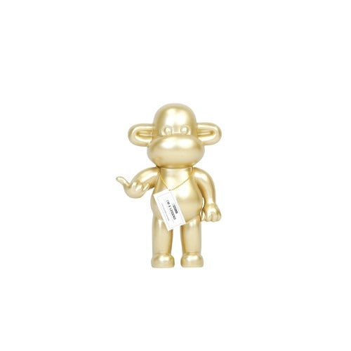 Ornament - Hang Loose Monkey Figurine 'The Legend' - Polyresin - Gold - 20,5x13,5x35cm