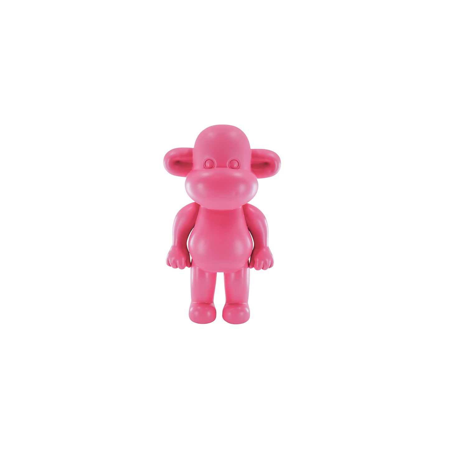 Ornament - Monkey Figurine 'The Legend'- Polyresin - Pink - 20,5x13,5x35cm