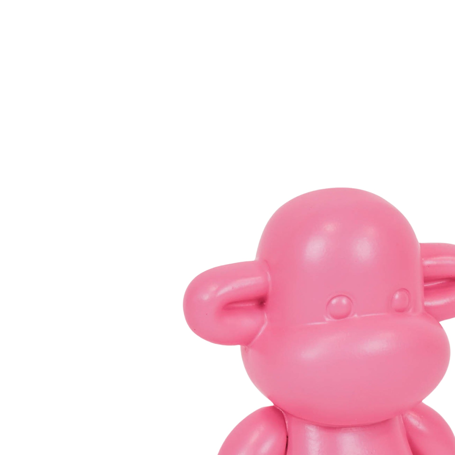 Ornament - Monkey Figurine 'The Legend'- Polyresin - Pink - 20,5x13,5x35cm