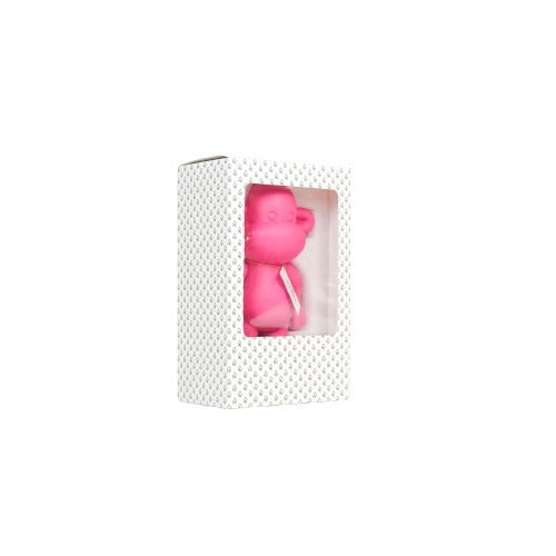 Ornament - Monkey Figurine 'The Legend'- Polyresin - Pink - 20,5x13,5x35cm