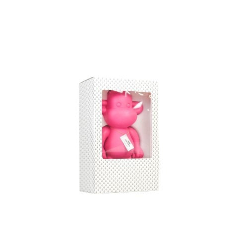 Ornament - Monkey Figurine 'The Legend'- Polyresin - Pink - 20,5x13,5x35cm