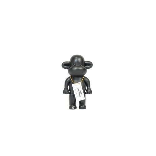 Ornament - Monkey Figurine 'The Legend' - Black - 11x7x19cm