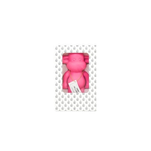 Ornament - Monkey Figurine 'The Legend'- Polyresin - Pink - 11x7x19cm