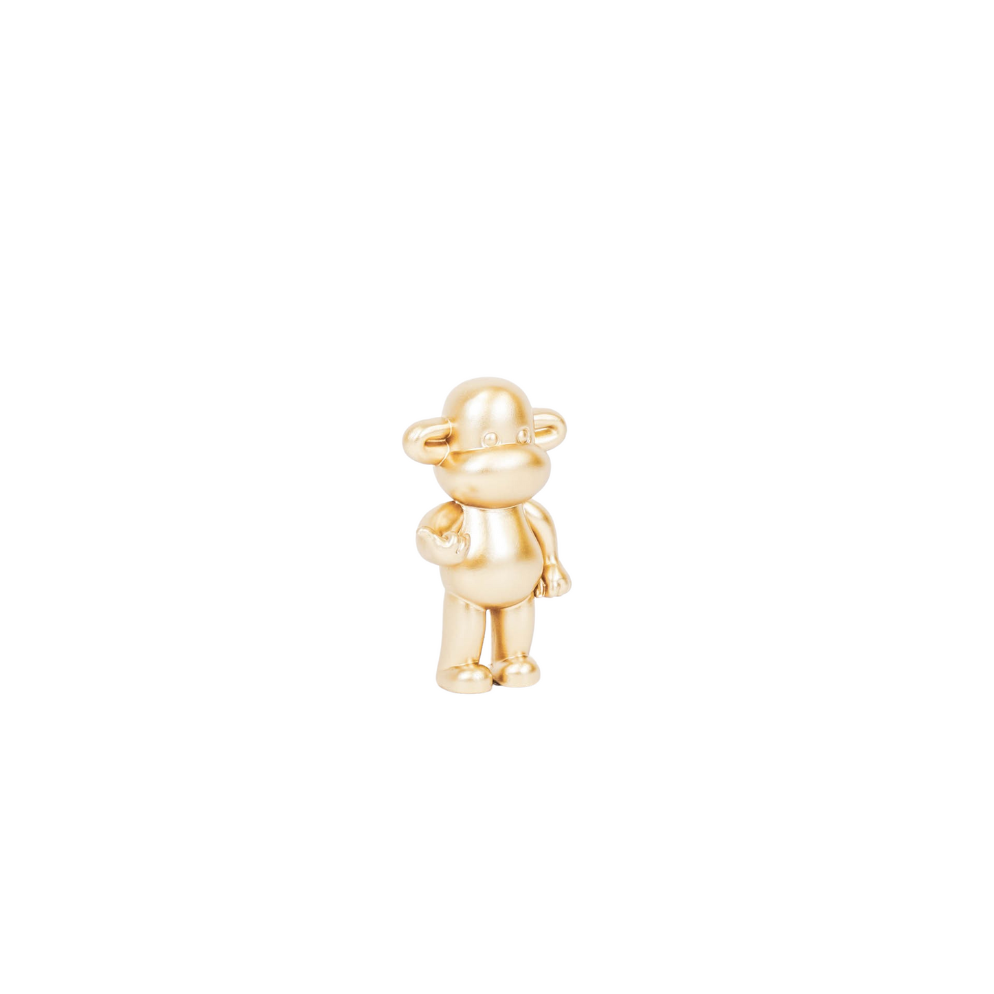Ornament - Hang Loose Monkey Figurine 'The Legend' - Polyresin - Gold - 11x7x19cm