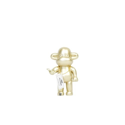 Ornament - Hang Loose Monkey Figurine 'The Legend' - Polyresin - Gold - 11x7x19cm
