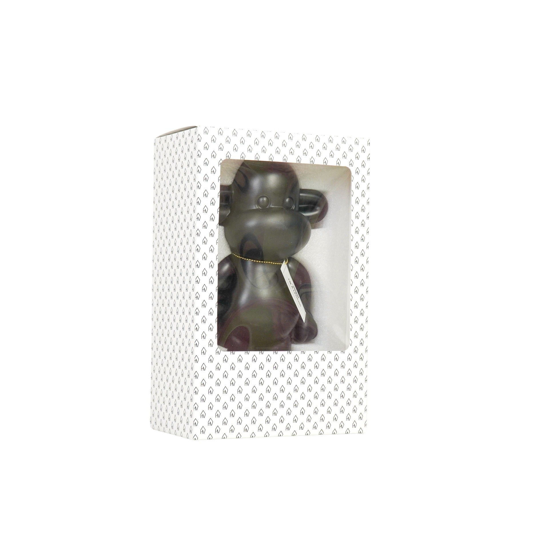 Ornament - Monkey Figurine 'The Legend'- Polyresin - Black - 33x21x50cm