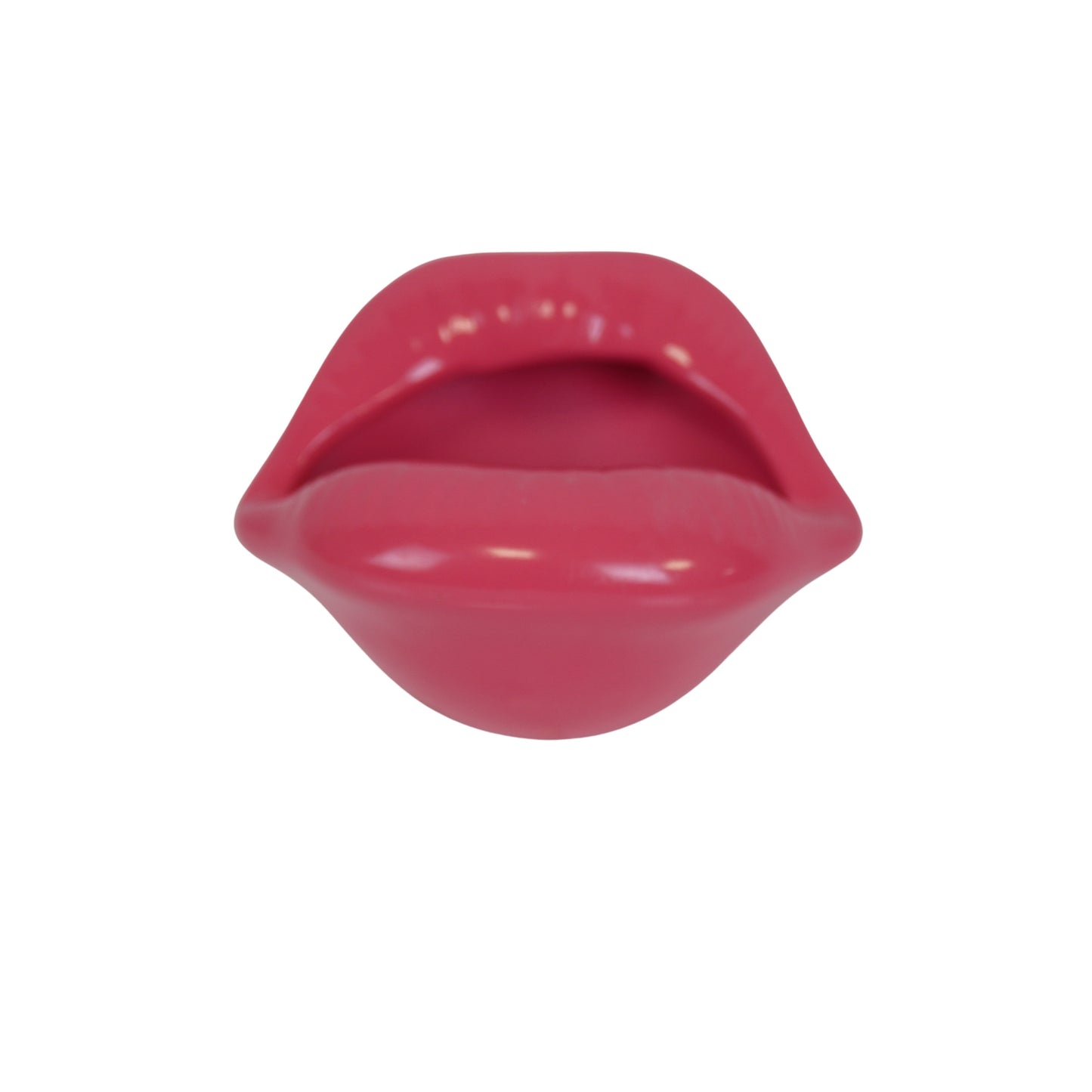 Pot - Ornament - Lip - Ceramics - Neon Pink - 12,5x11x7,5cm