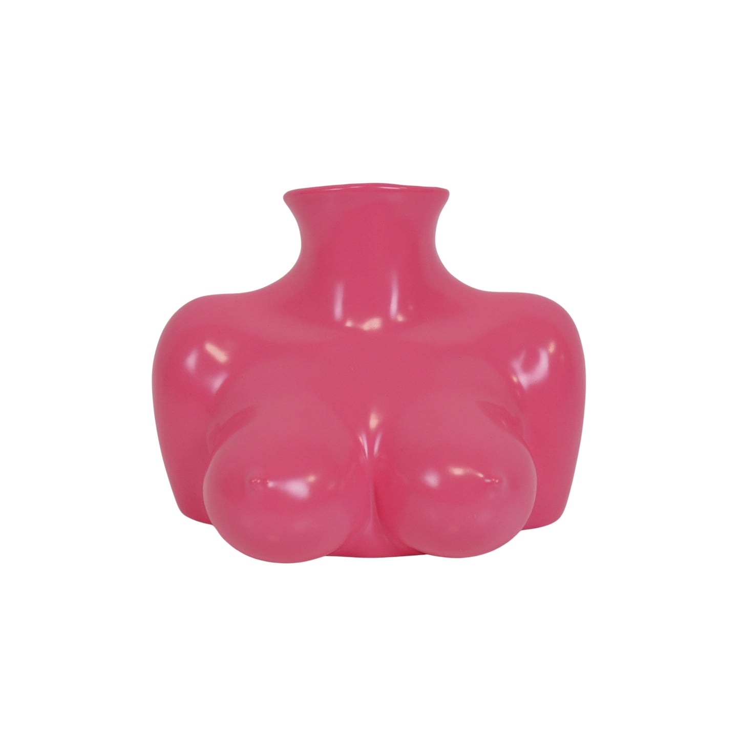 Vase- Breasts  - Ceramics - Neon Pink - 6,5x12,5x13cm