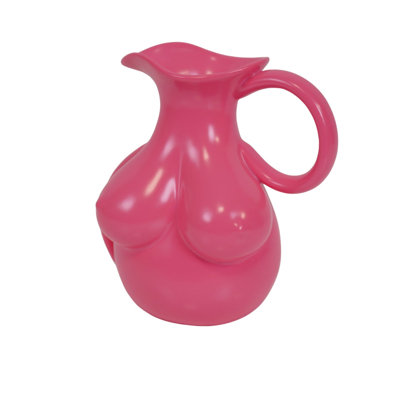 Vase- Breasts Jug - Ceramics - Neon Pink - - 6,5x11x18cm