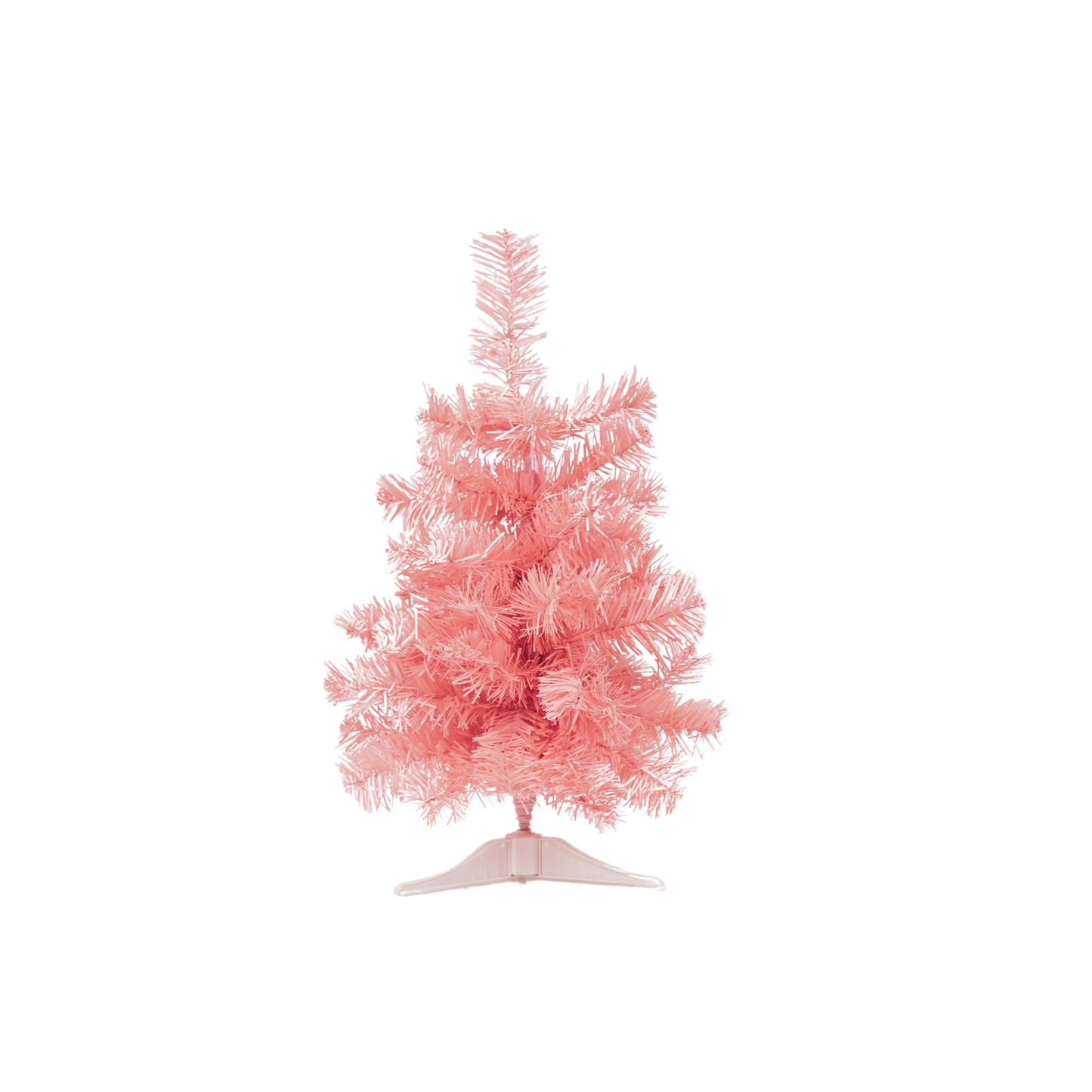 Artifical Tree - Xmas Tree with led lights - Pink - 50cm