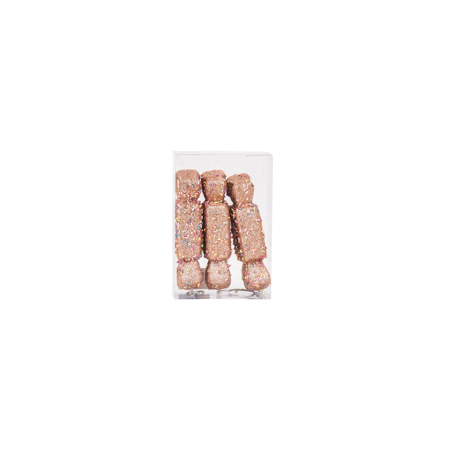 Xmas Hangers- 3 Toffee Candy Foam-Brown/ Disco Dip- S3-5.5x