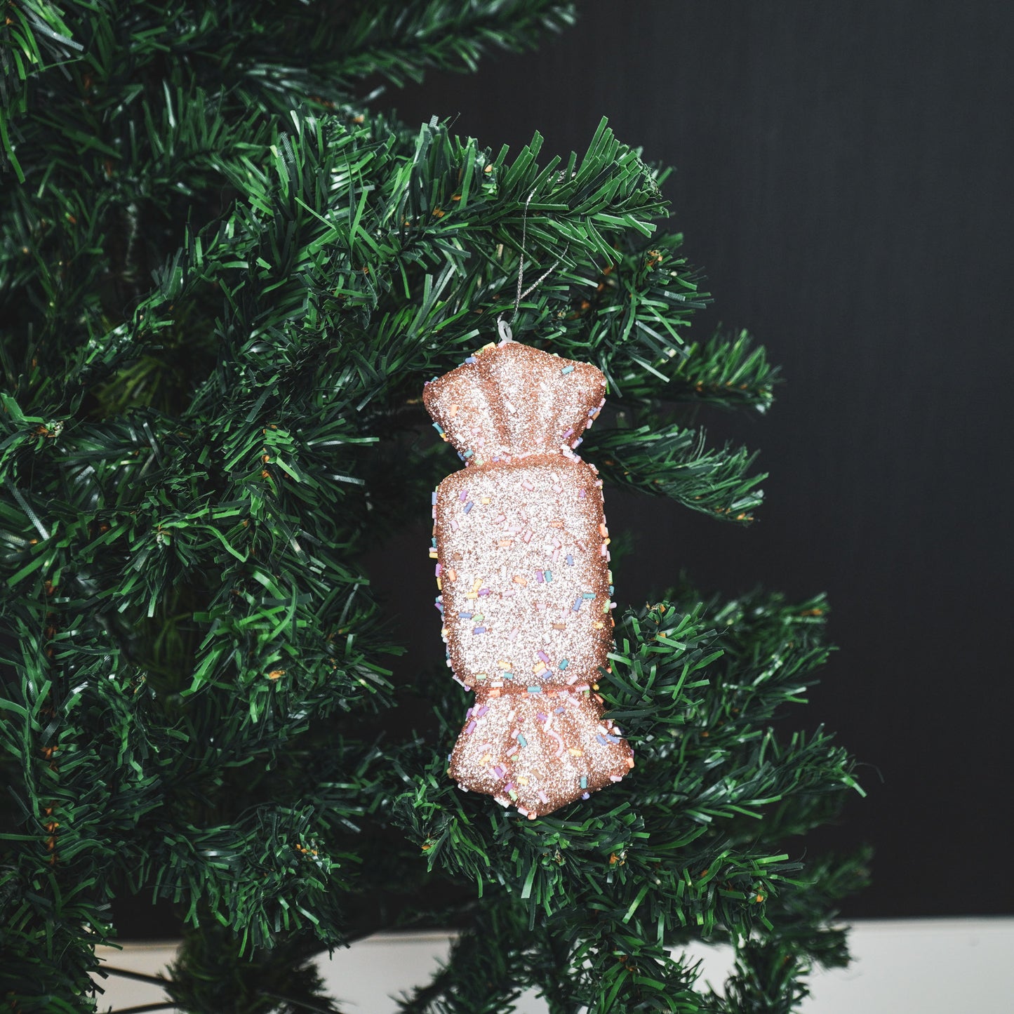 Xmas Hangers- 3 Toffee Candy Foam-Brown/ Disco Dip- S3-5.5x