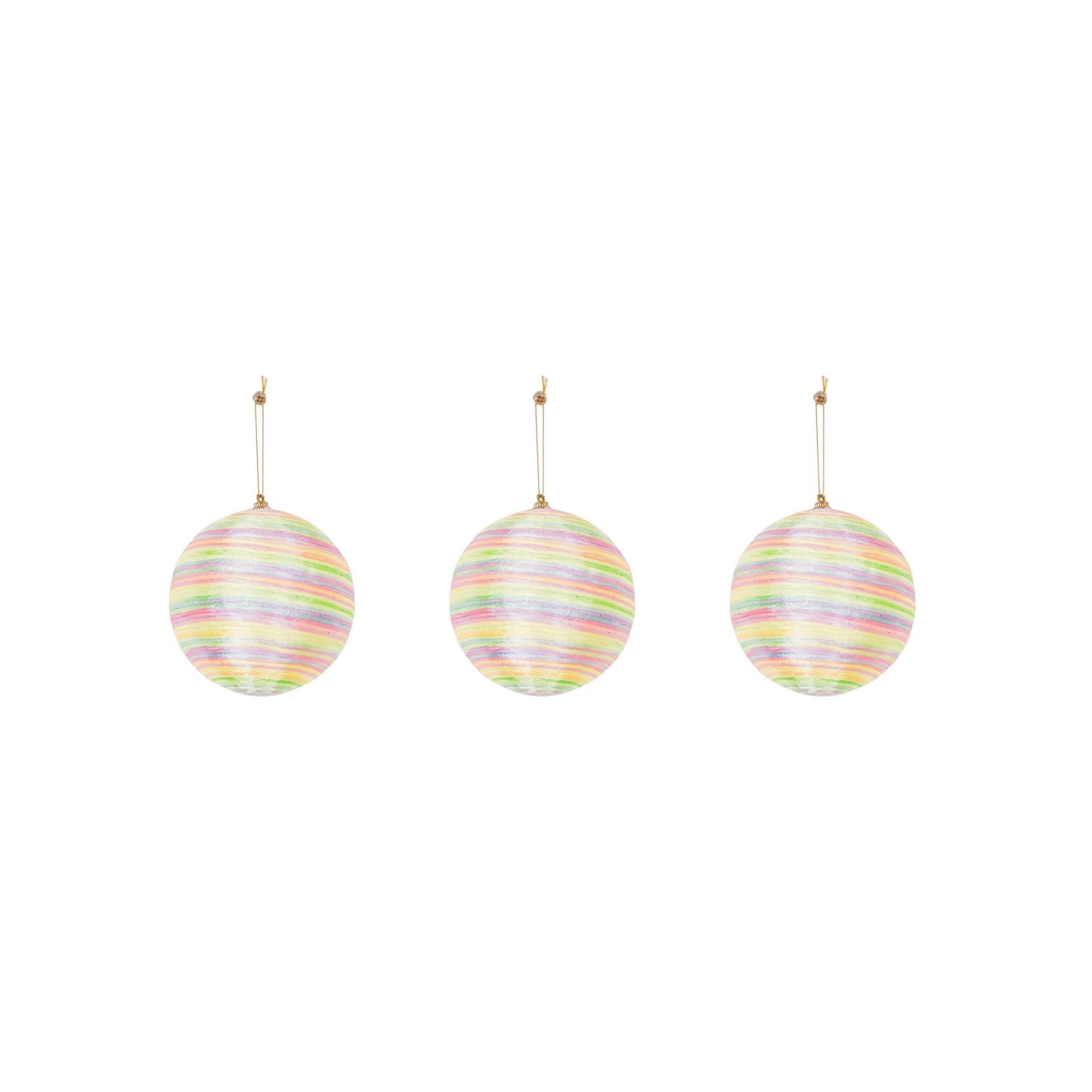 Xmas Hangers- Xmas Balls- Foam- Neon Colours -S3- 10cm