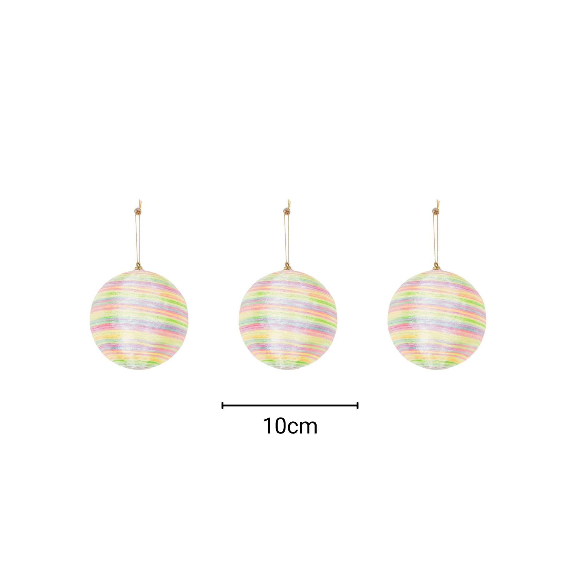 Xmas Hangers- Xmas Balls- Foam- Neon Colours -S3- 10cm