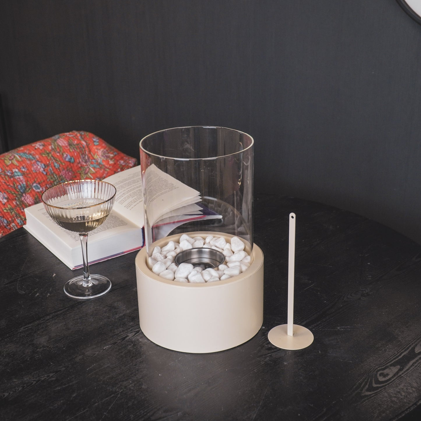 Table Burner - Round - Sand - 18x18x26,5cm