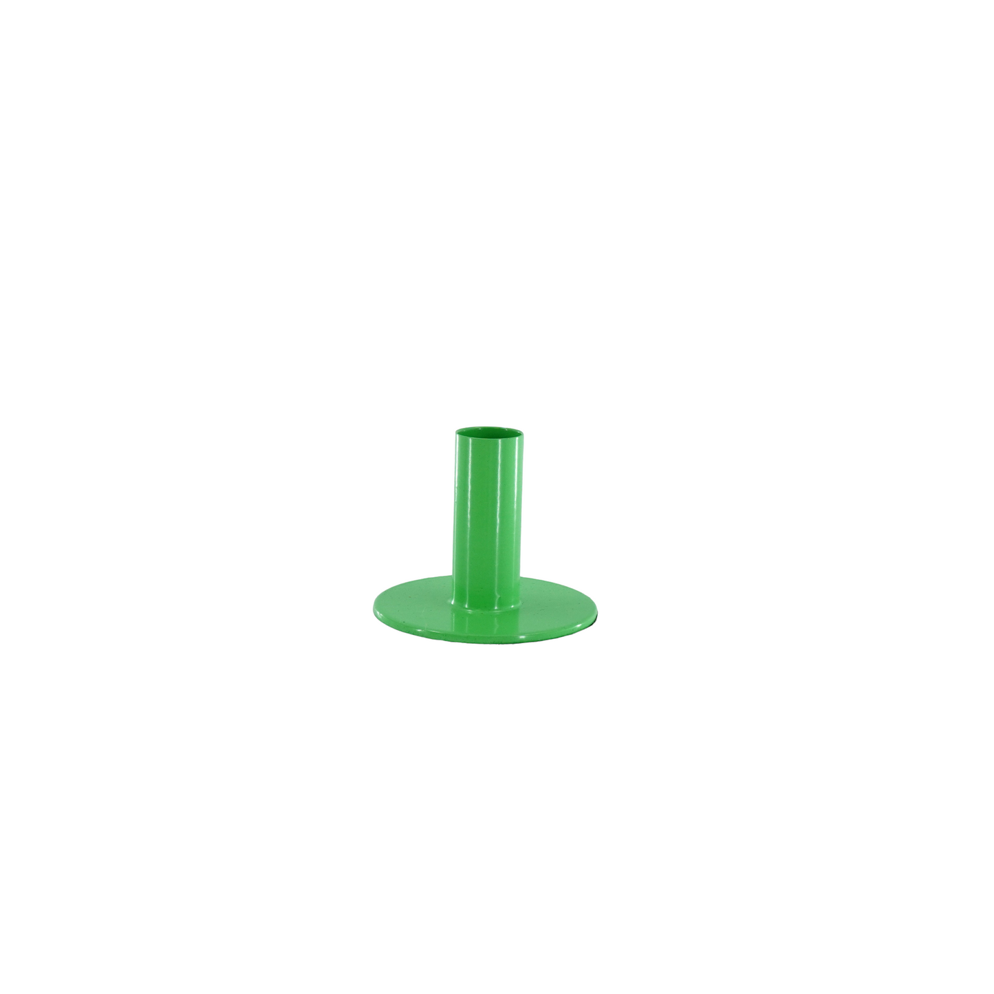 Candleholder - Basic - Metal - Green - 8x8x6,5cm