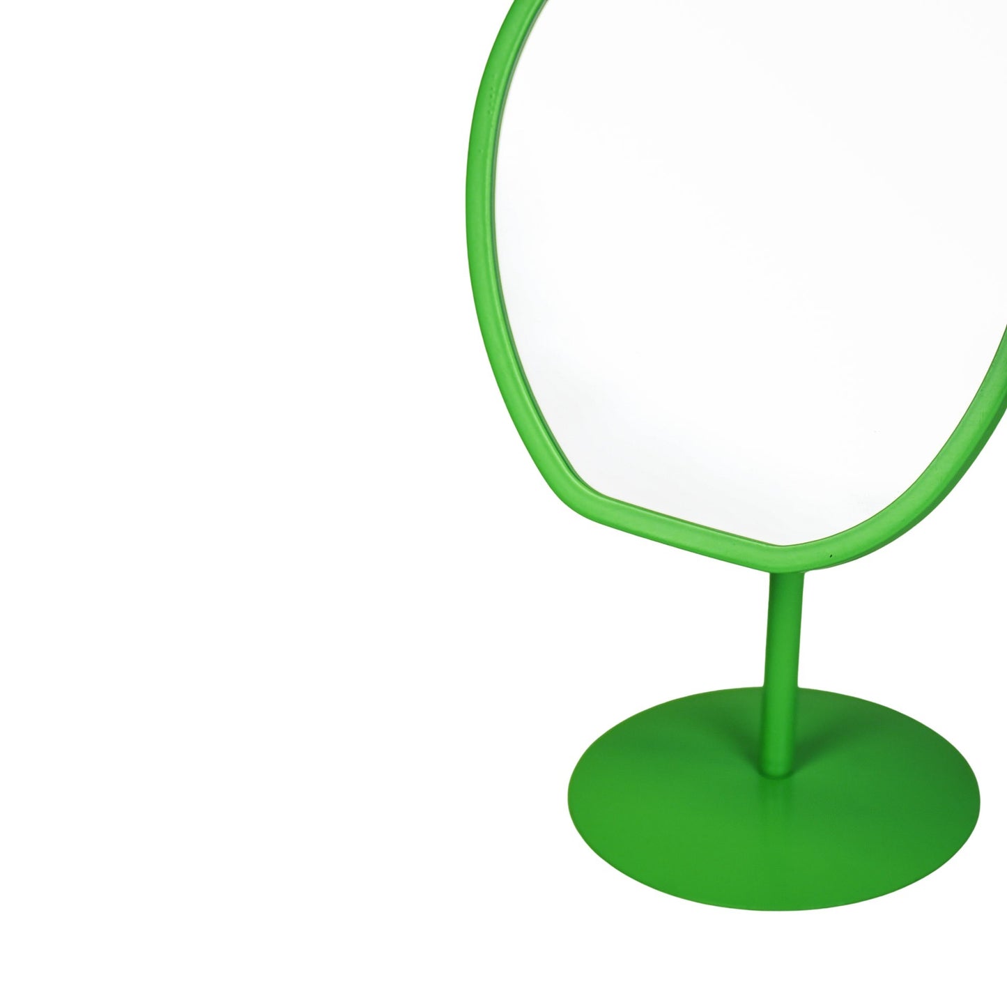 Make up Mirror- Round - Green - 16,5x12x31,5cm