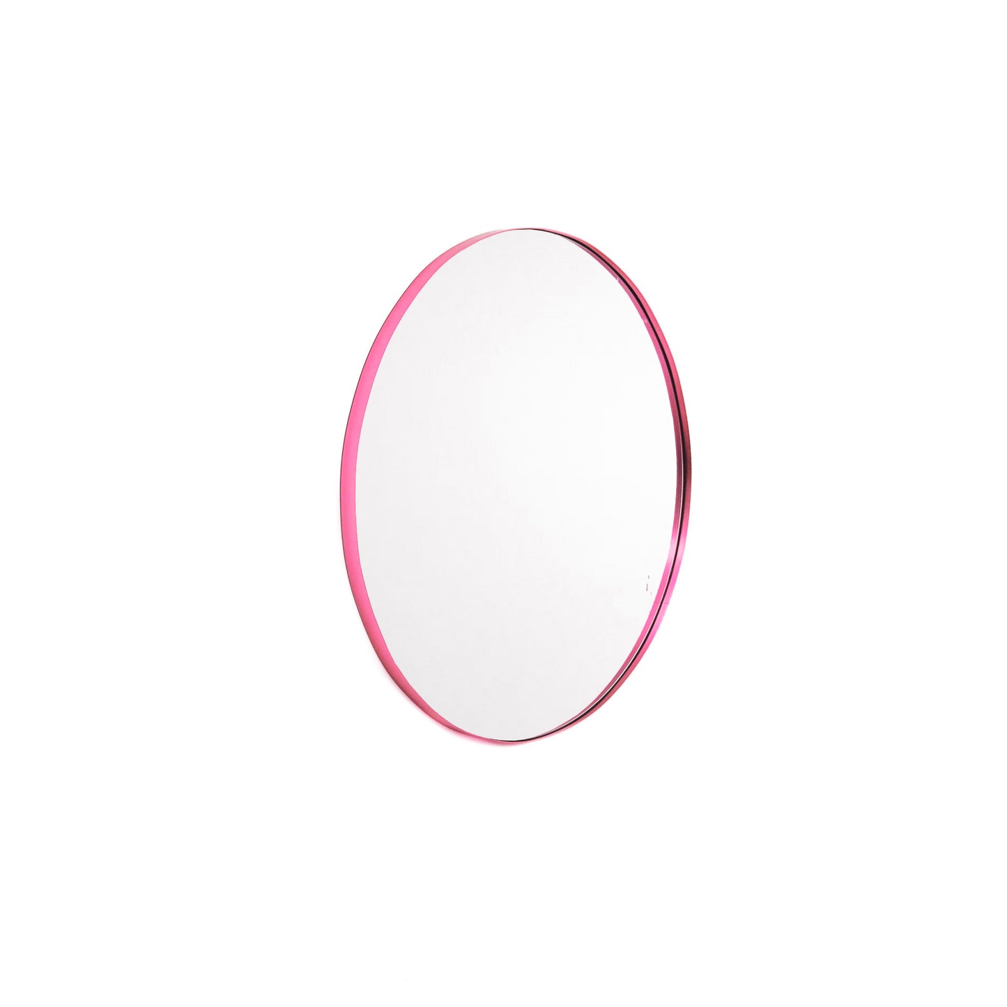 Mirror - Wall Mirror Round - Metal - Pink - Ø40cm